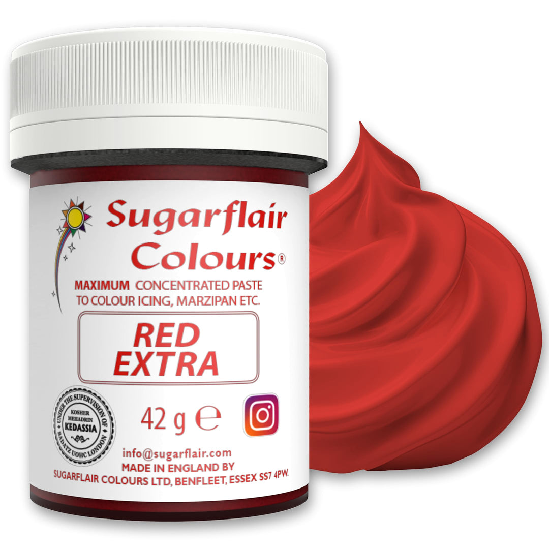 Sugarflair Red Extra Maximum Concentrated Food Colouring Paste 42g