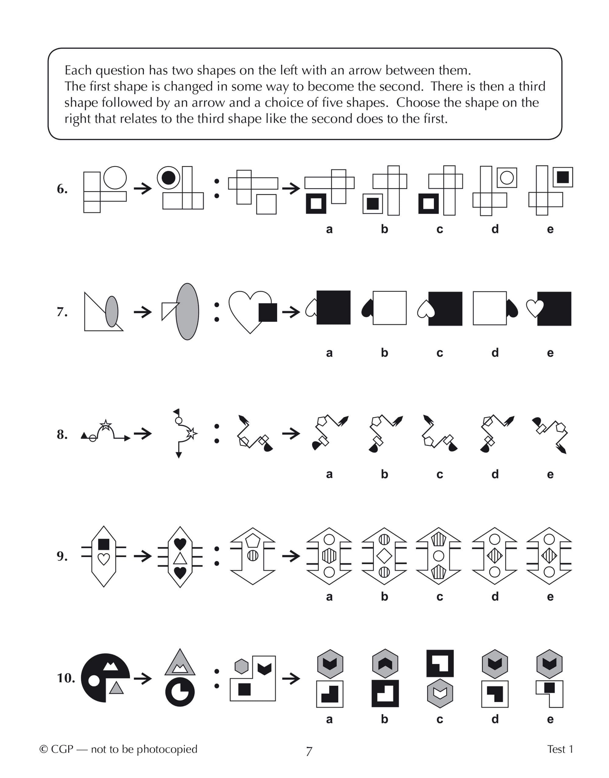 CGP 11+ GL 10-Minute Tests: Non-Verbal Reasoning | Ages 10-11 Book 1 | For 2026 Tests 3