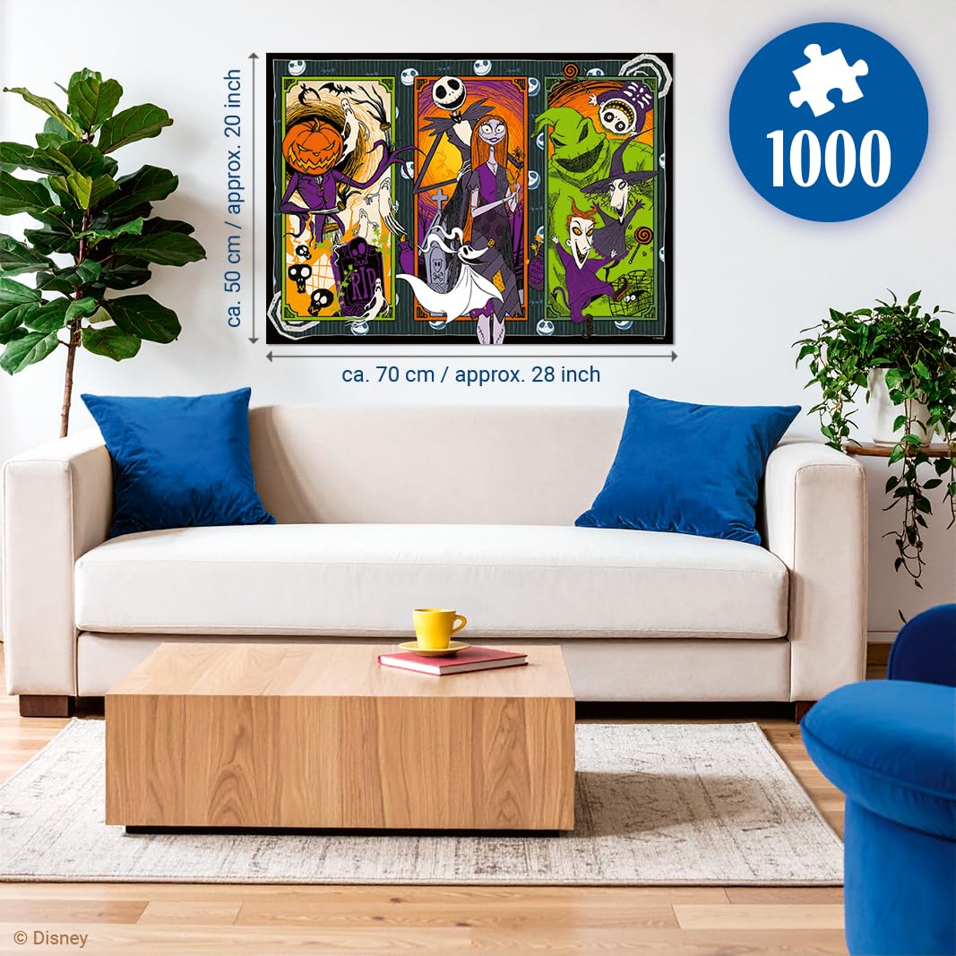 Ravensburger The Nightmare Before Christmas 1000 Piece Jigsaw Puzzle | Adults & Children 12+ | 70 x 50cm 2