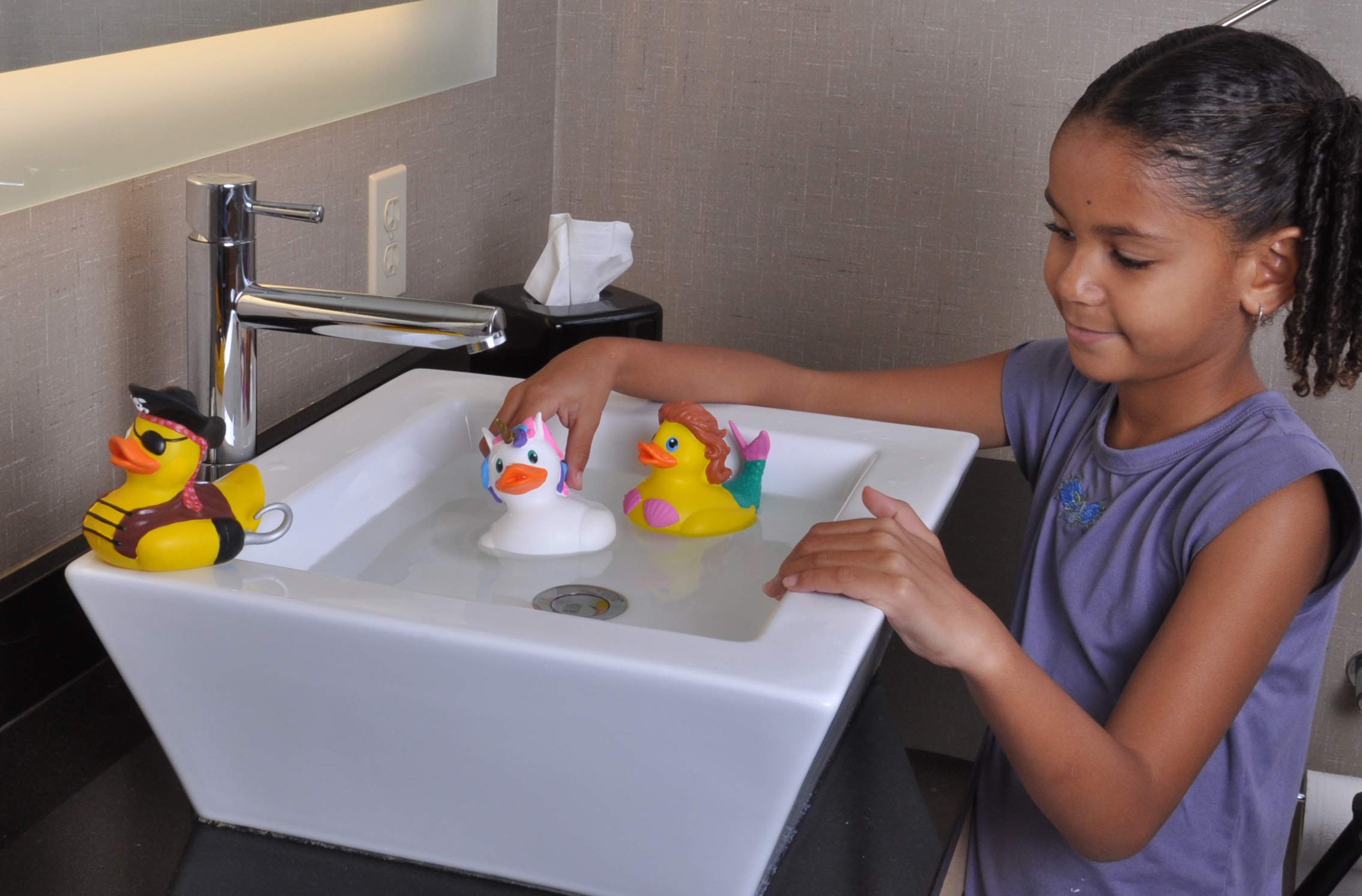 WILD REPUBLIC Rubber Duck - Green Sea Turtle Bath Toy | Mold-Free | Ages 6 Months+ 4