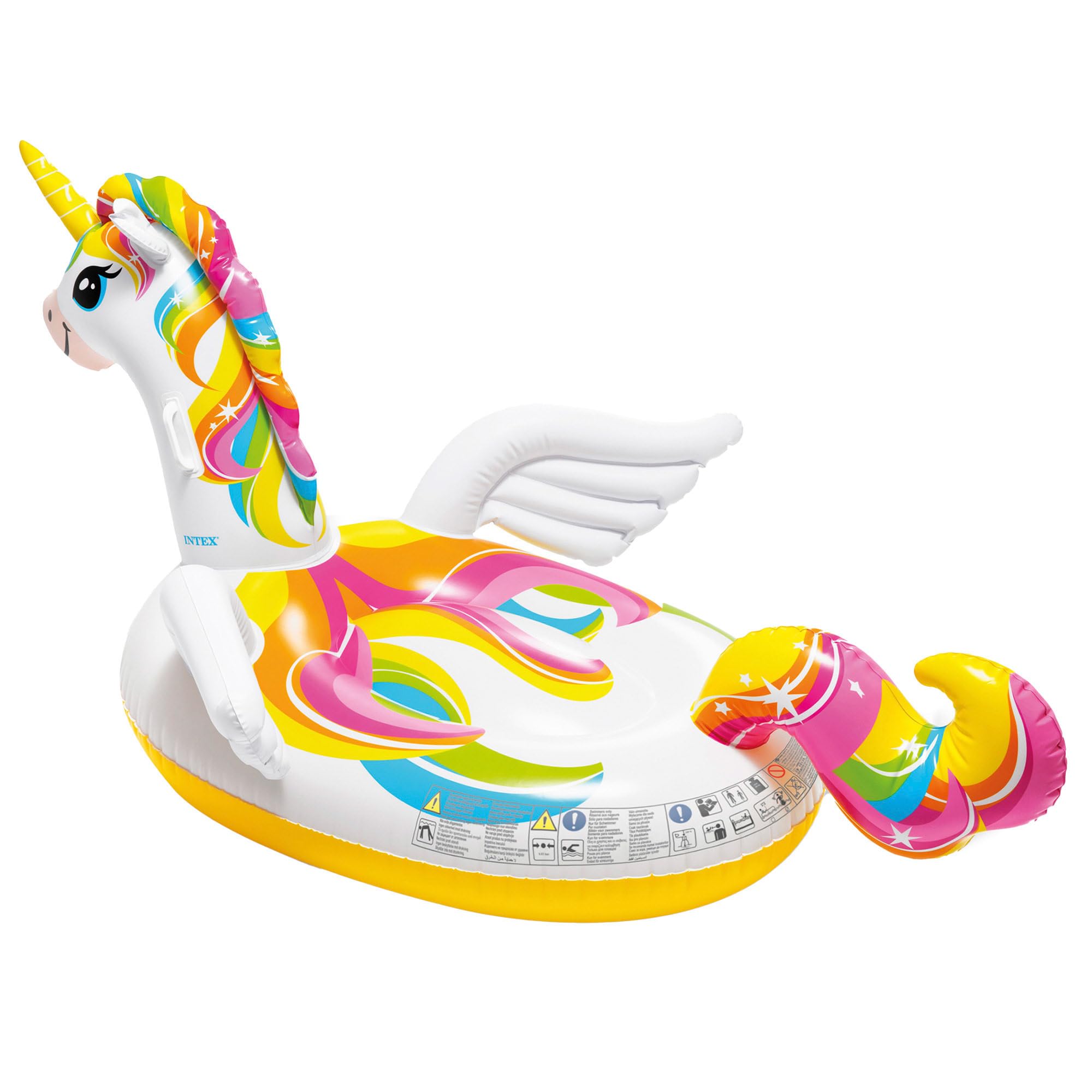 Intex Unicorn Inflatable Ride-On Pool Toy | Multi Colour | Approx. 201 x 140 x 97cm 7