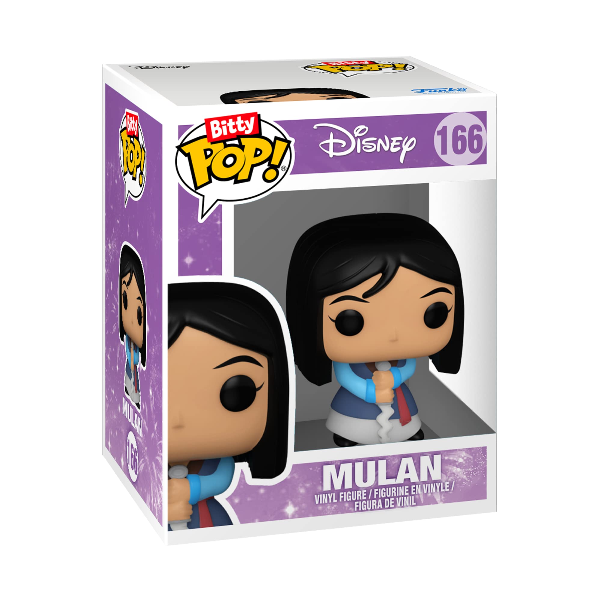 Funko POP! Bitty 4 Pack - Disney Princess: Ariel, Mulan, Tiana + Mystery Figure | 0.9 Inch Collectible Figures | Ages 3+ 8