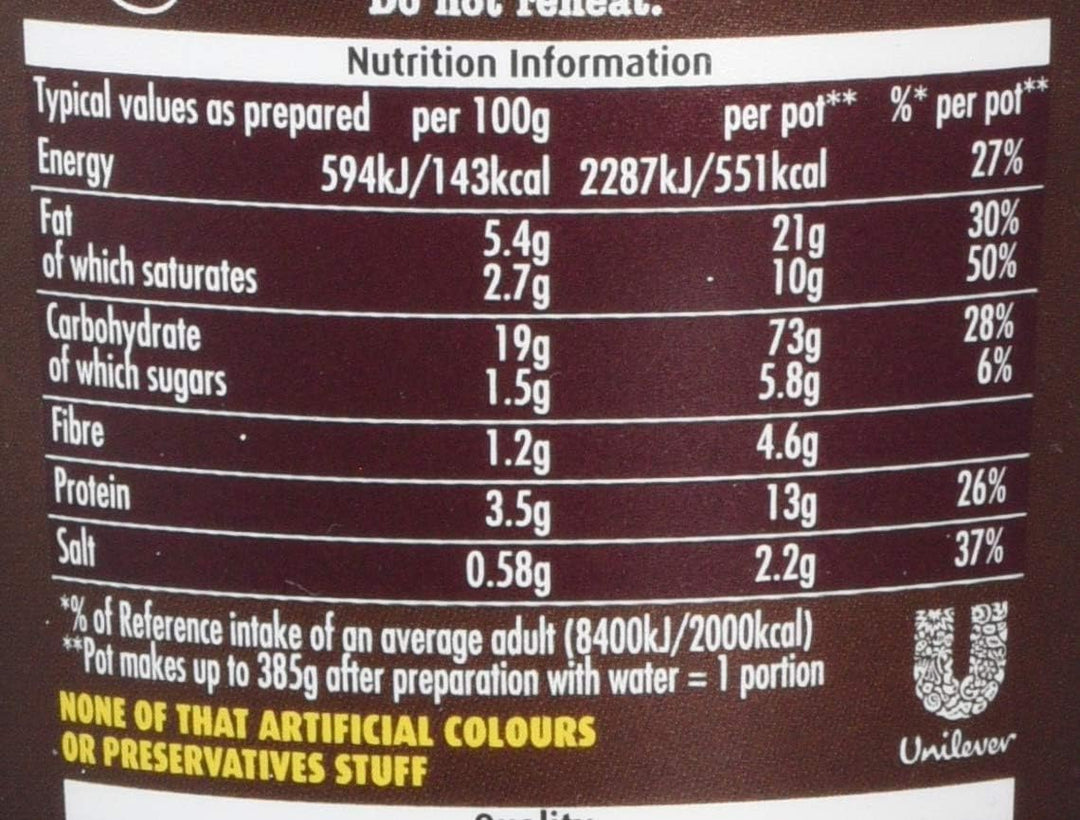 Pot Noodle Beef & Tomato Flavour King Pot – 12 x 114g Vegetarian Instant Noodles