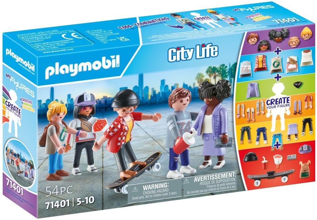 Playmobil My Figures Fashion 71401 - 54-Piece Interchangeable Playset with 5 Figures and Accessories 6