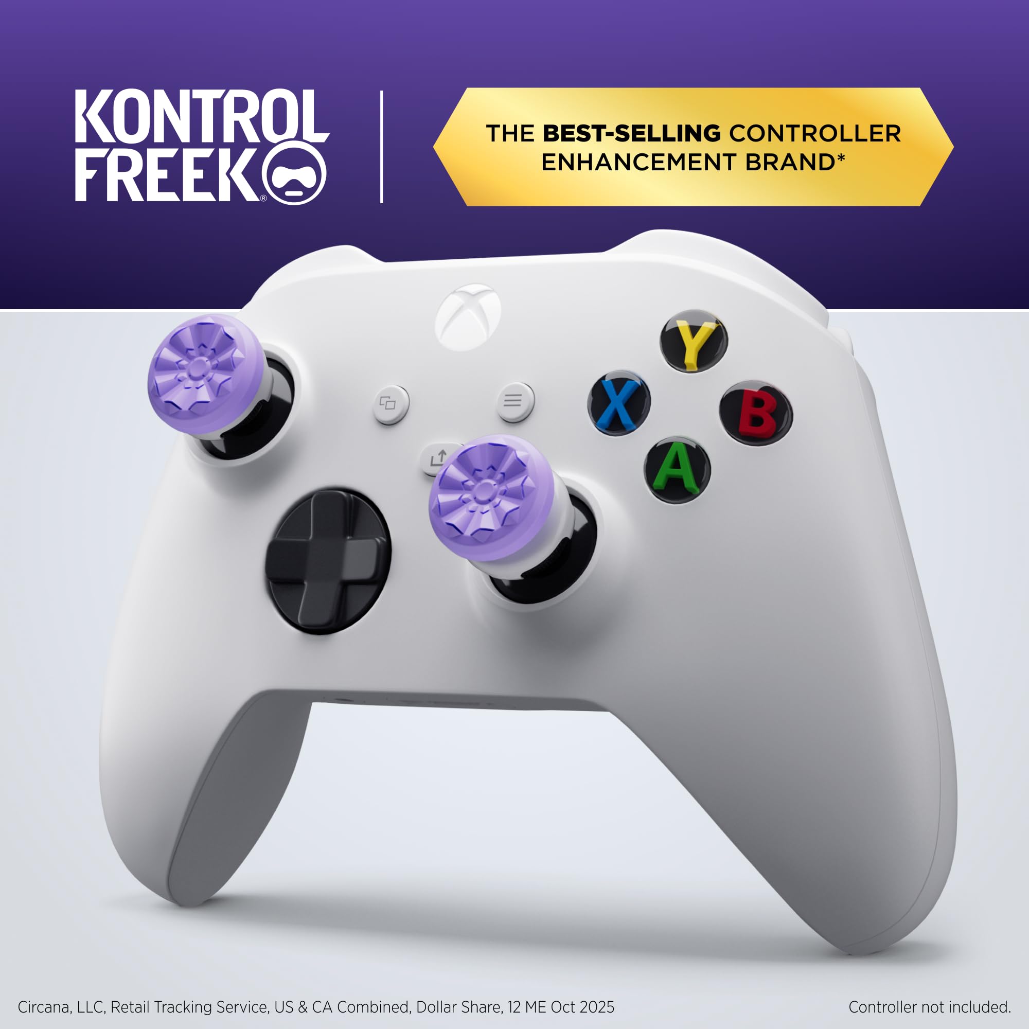 KontrolFreek FPS Freek Galaxy Purple Thumbstick Extenders for Xbox One & Xbox Series X/S 2