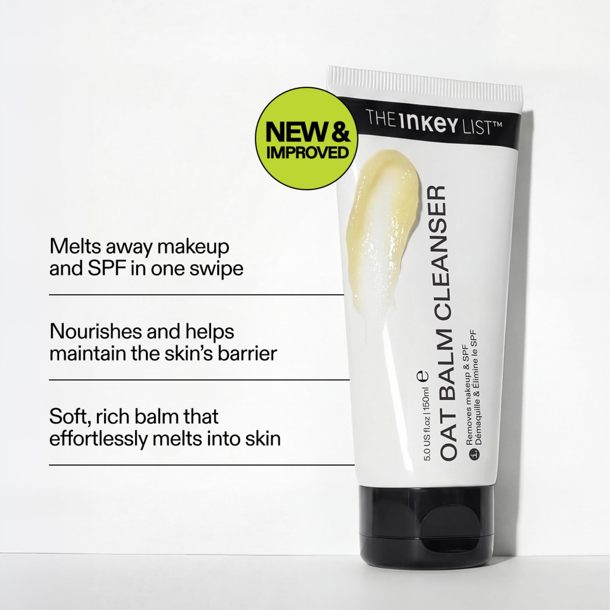 The INKEY List Oat Cleansing Balm - New & Improved Formula, Makeup & SPF Remover | 50 ml 3