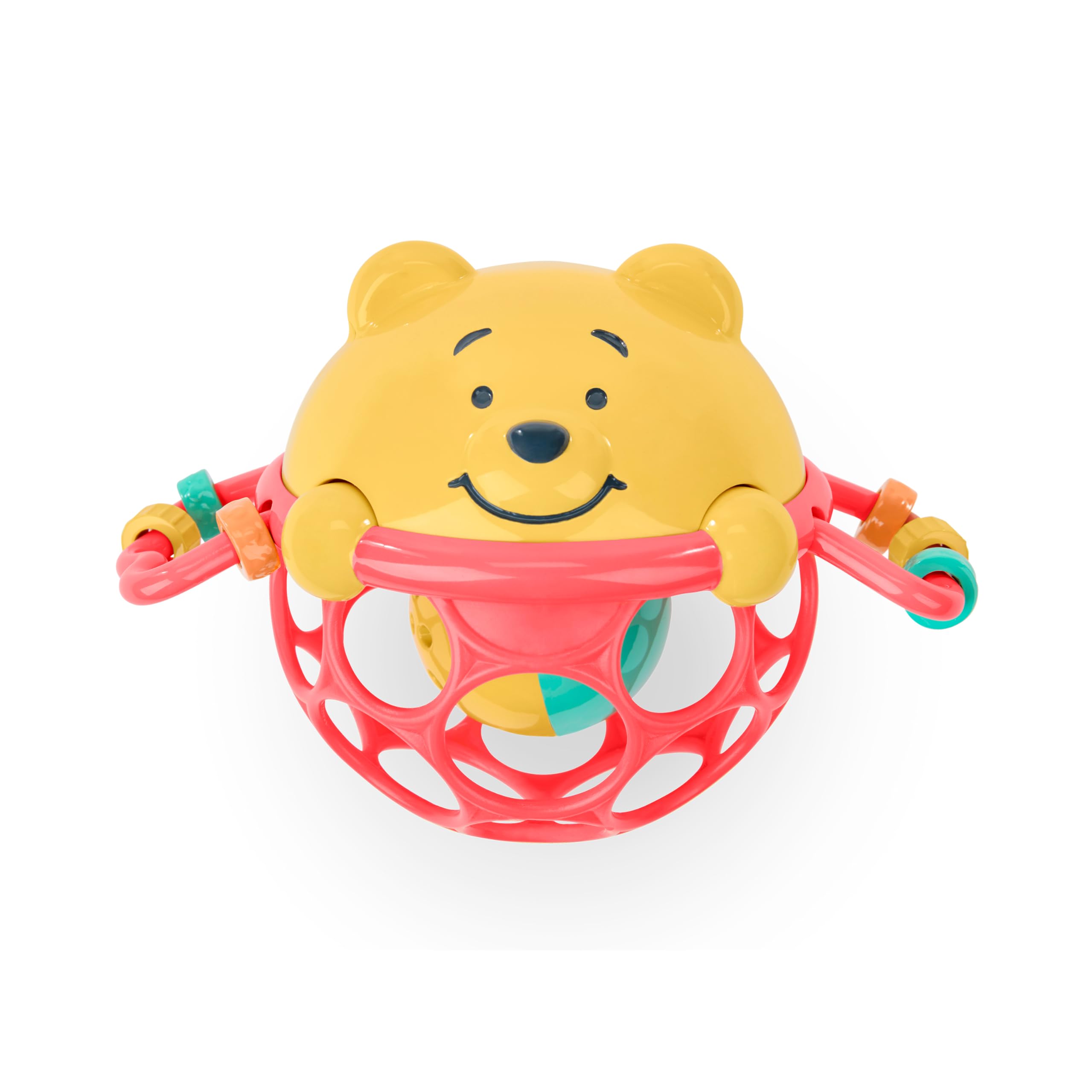 Bright Starts Disney Baby Winnie The Pooh Jingle & Shake Rattle Toy | 0-6 Months+ | BPA Free 1