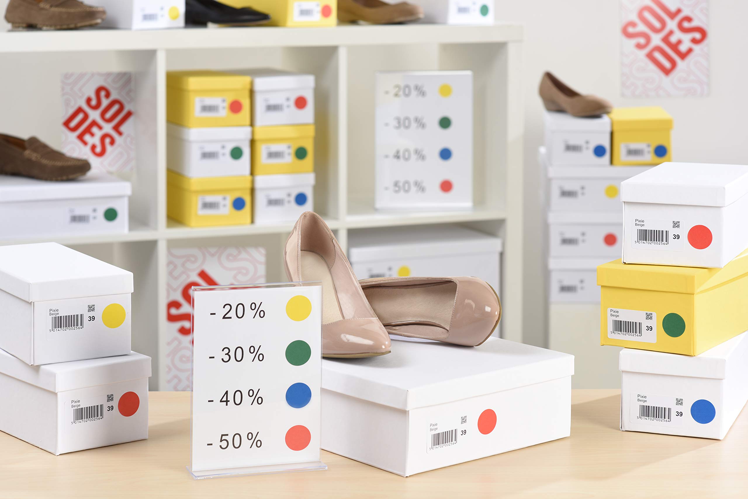 AVERY Colour-Coding Labels - 168 Black Small Round Dot Stickers | 15mm Diameter | Paper 2