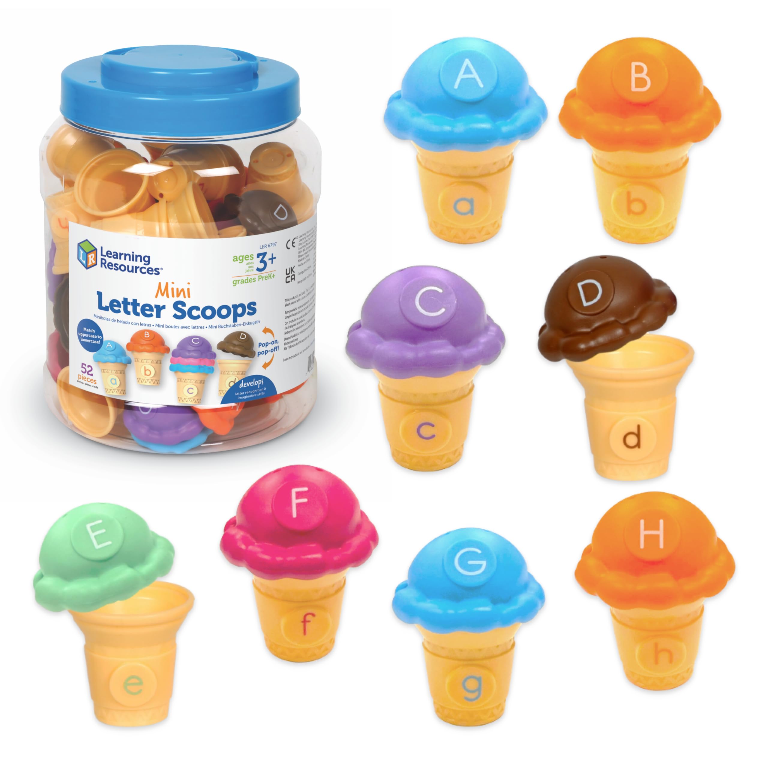 Learning Resources Mini Letter Scoops - Alphabet Learning Toy for 3 Year Olds 1