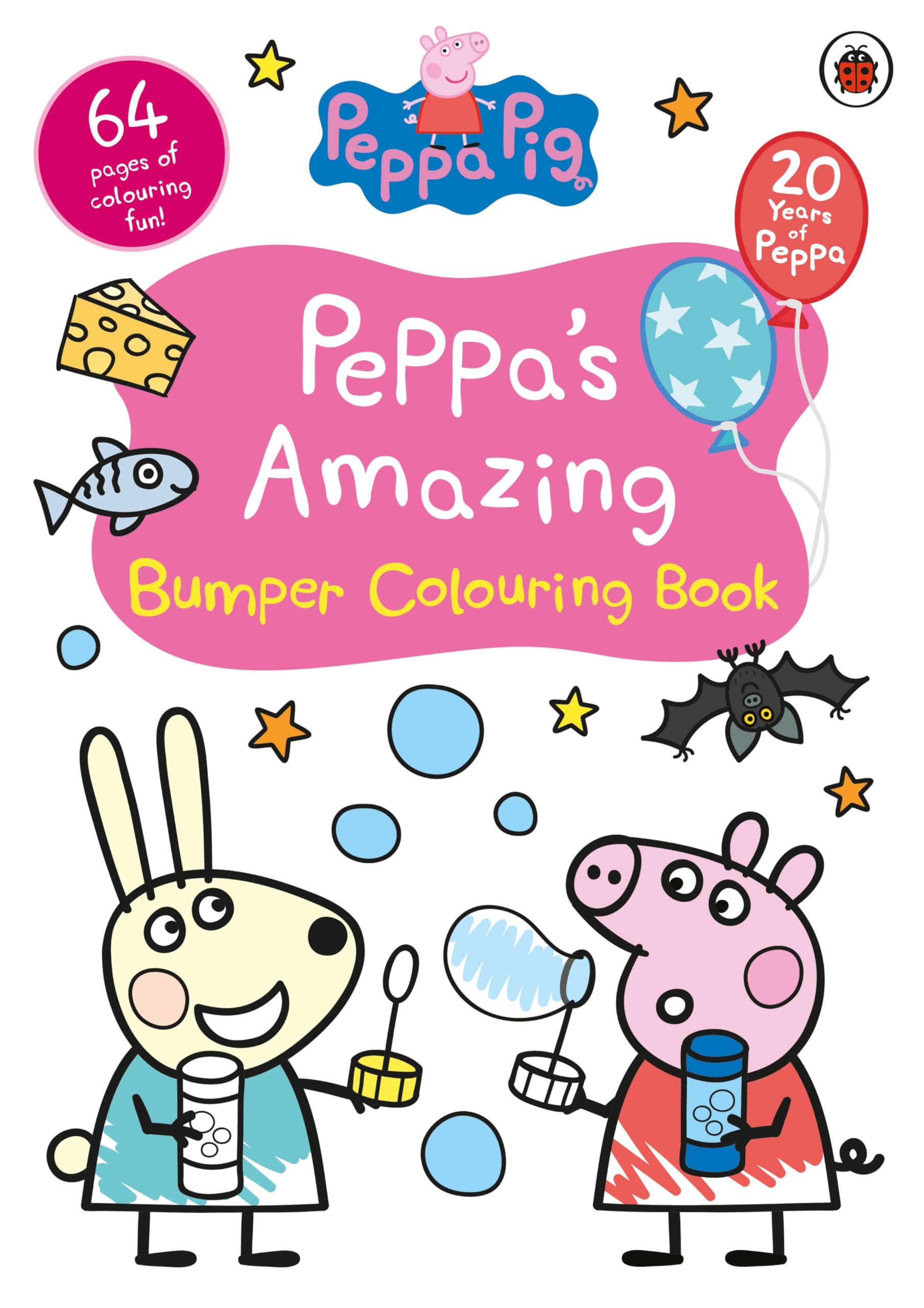 Ladybird Peppa Pig: Peppa’s Amazing Bumper Colouring Book | Paperback | 64 Pages