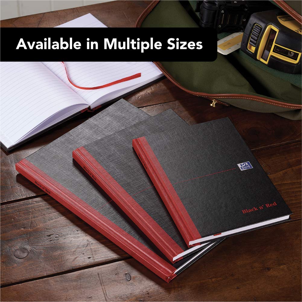 Black n' Red A5 Casebound Composition Notebook | Ruled Pages, Hard Cover, 192 Pages | Pack of 3 6