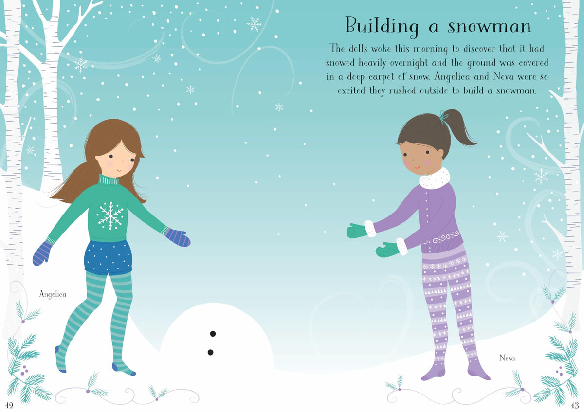 Usborne Little Sticker Dolly Dressing Christmas Activity Book | Ages 3-7 3
