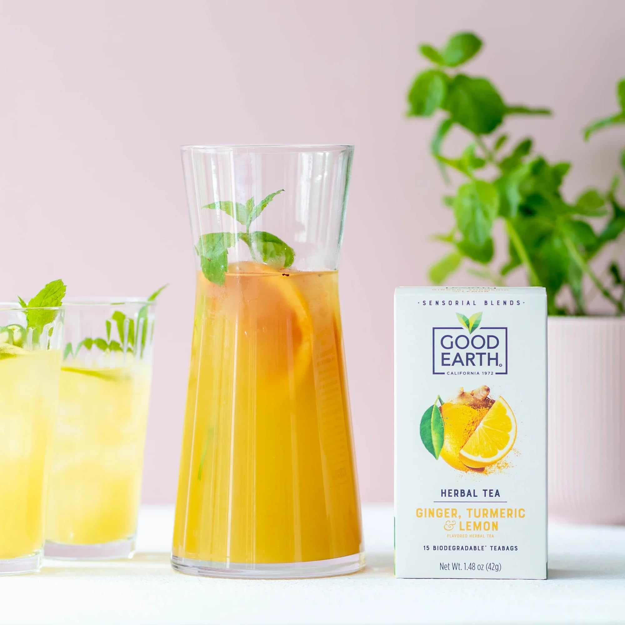 Good Earth Tea Co. Ginger, Turmeric & Lemon Tea - 5 x 15 Teabags 12