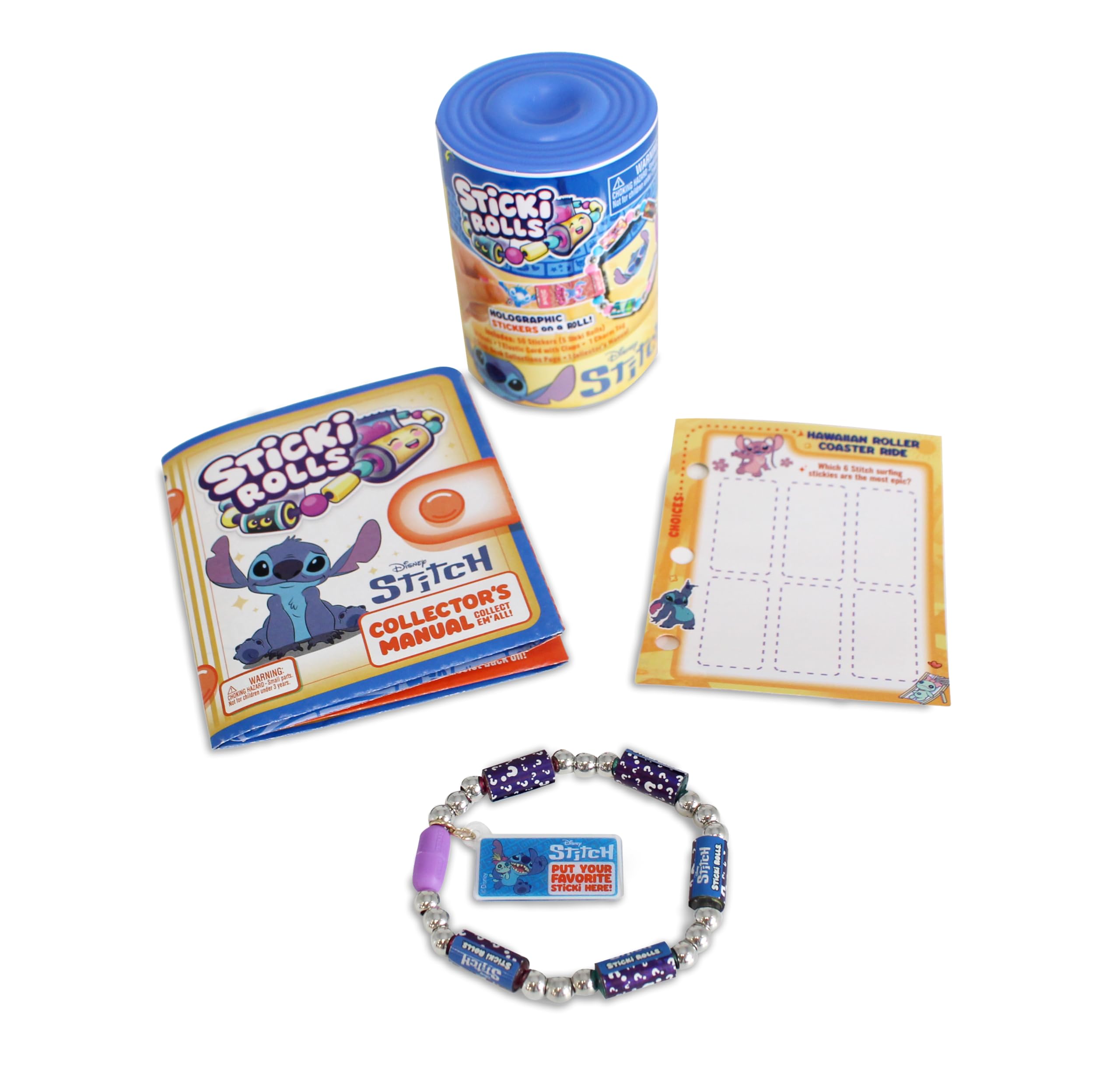 STICKI ROLLS Disney Stitch Capsule - Wearable Sticker Jewellery | Collectable | Age 5+ 3