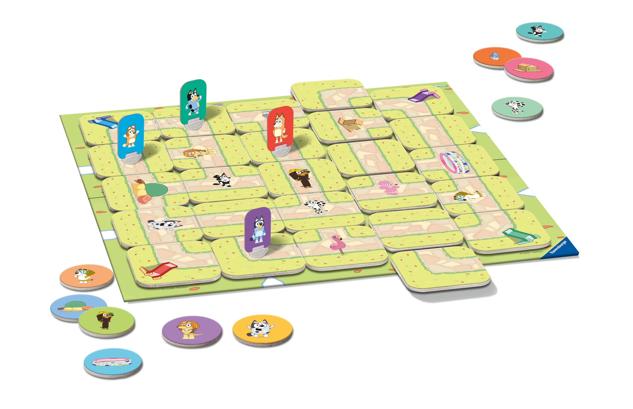 Ravensburger Bluey Junior Labyrinth - The Moving Maze Board Game | Ages 4+ | 2-4 Players 5