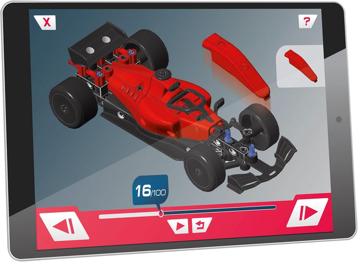 Clementoni Mechanics Racing Car - Build & Ride Toy for Ages 8+