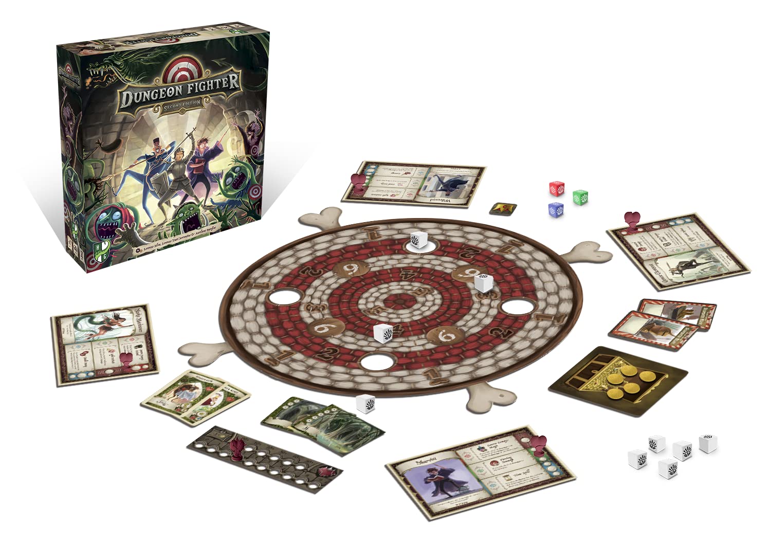 Dungeon Fighter (Second Edition) Board Game - Fantasy Dungeon-Crawling Adventure with Custom Dice 3
