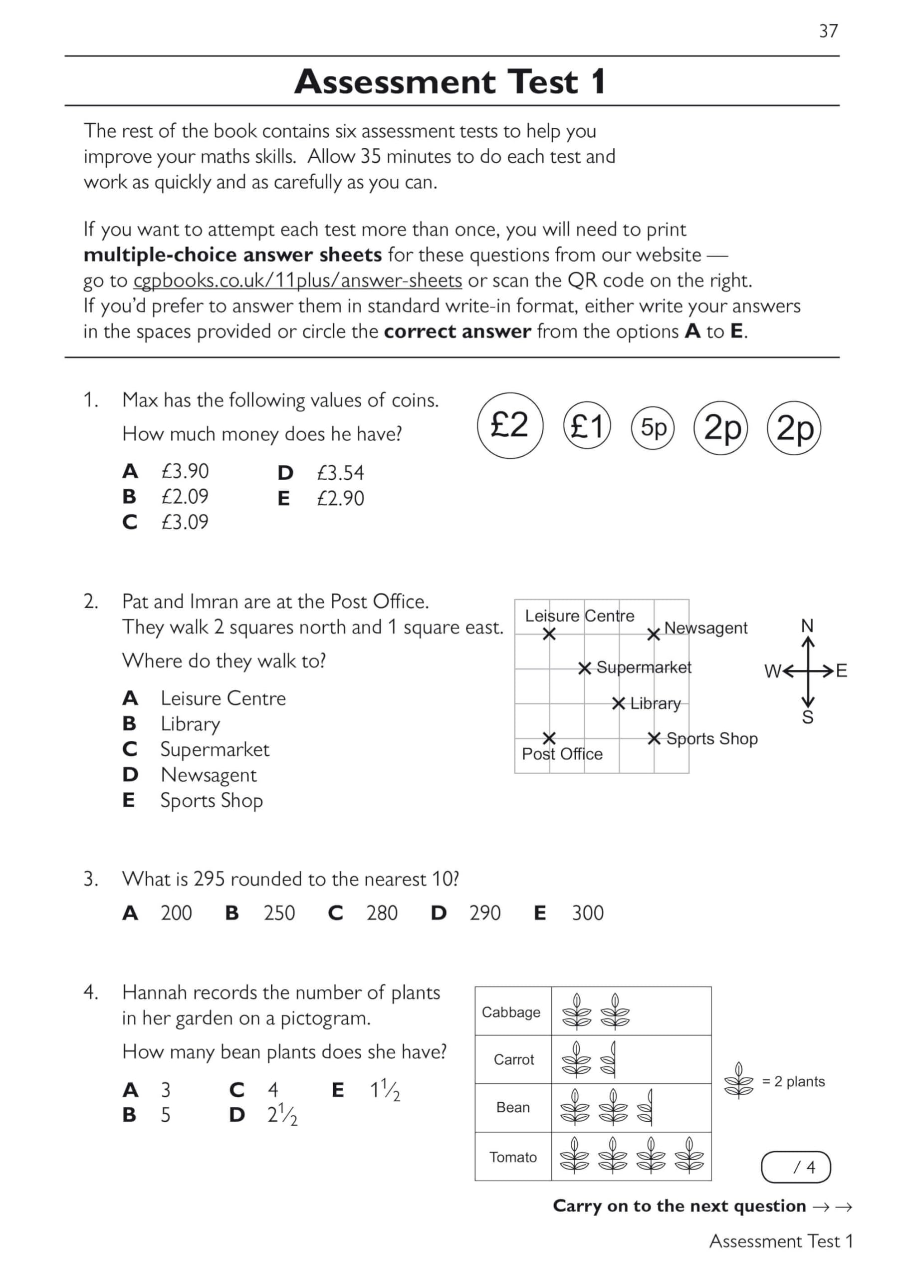CGP 11+ GL Maths Practice Book & Assessment Tests for Ages 8-9 with Online Edition 6