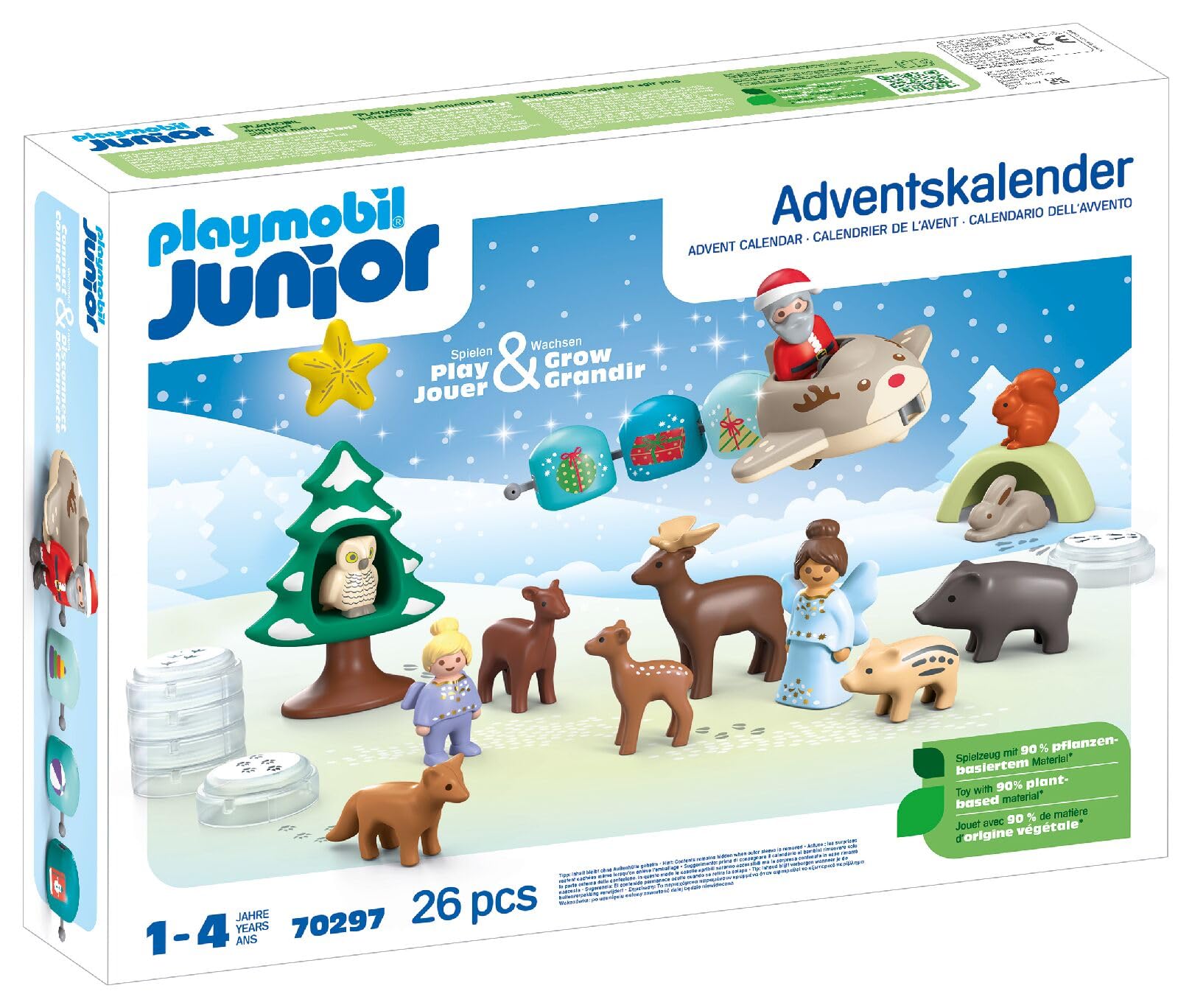 Playmobil 70297 Advent Calendar: Snowy Christmas Playset for Toddlers Ages 1+ 9