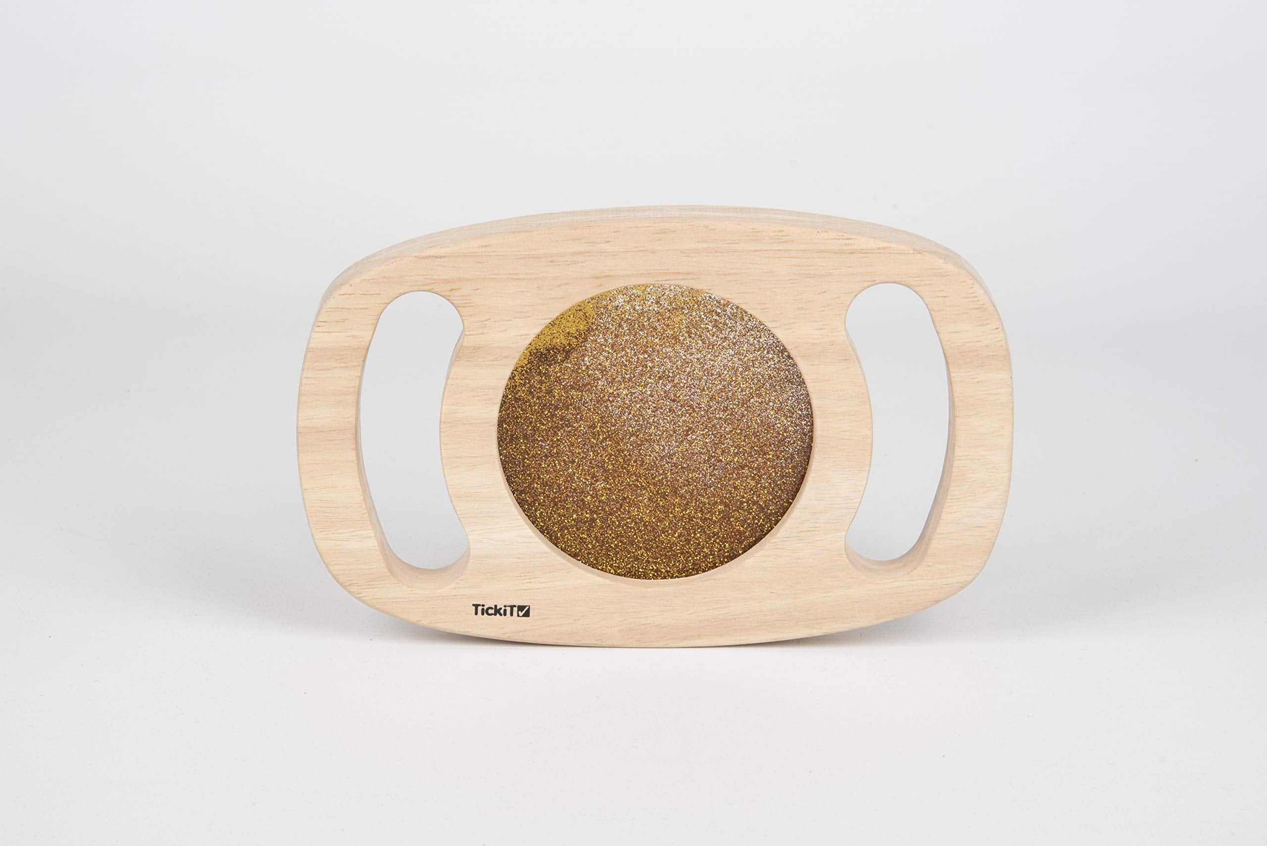 tickit Easy Hold Glitter Panel – Gold Rubberwood Sensory Panel for Toddlers 12 Months+ 1