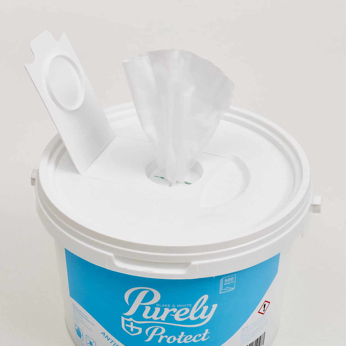 Blake & White Purely Protect Antibacterial & Virucidal Wipes - Unscented, Tub of 500