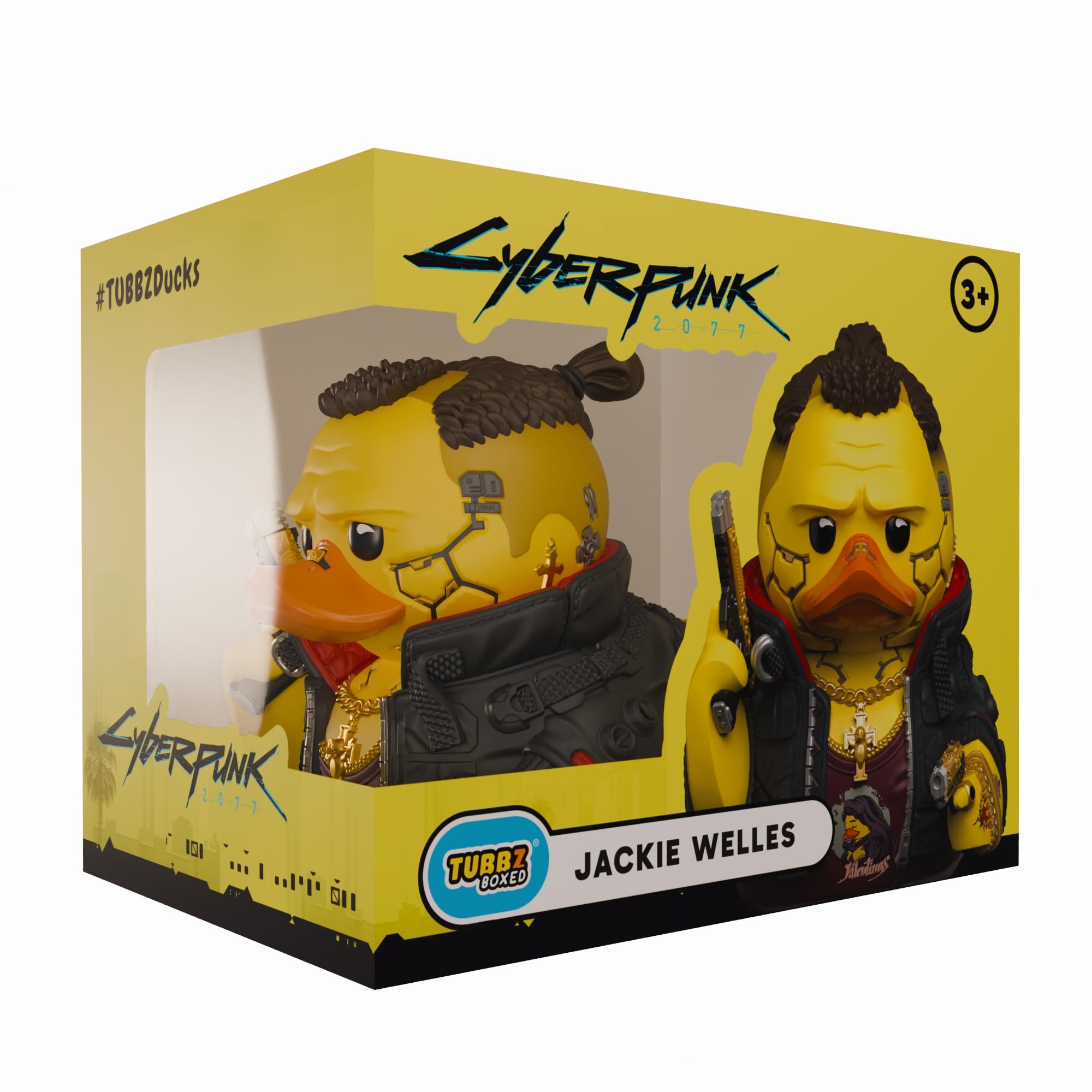 TUBBZ Cyberpunk 2077 - Jackie Welles Cosplaying Rubber Duck Collectible Figure | Approx 9cm 1