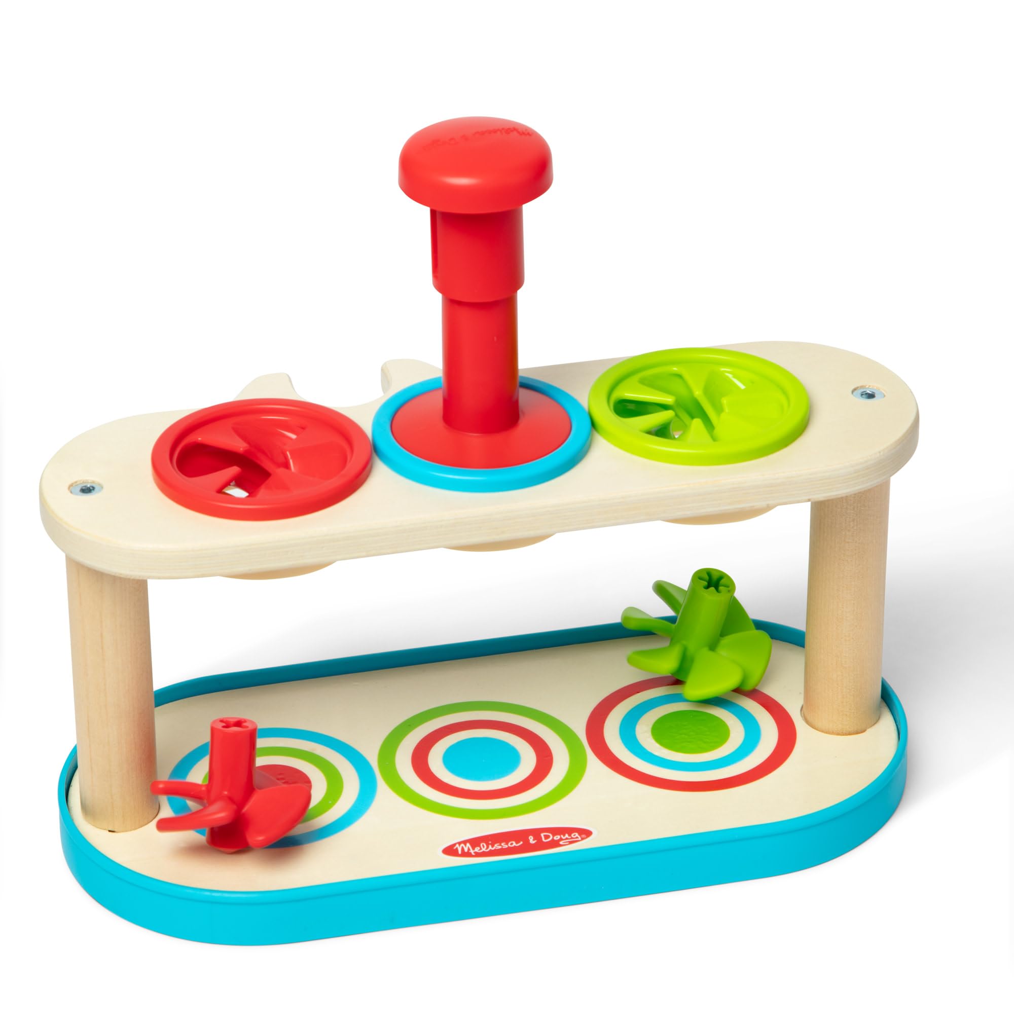 Melissa & Doug Match & Push Spinning Tops - Color Matching & Fine Motor Skills | Ages 2-5 4