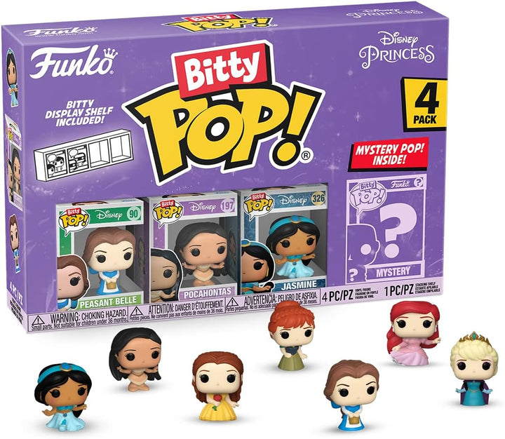 Funko Disney Princess Bitty Pop! Mini Collectible Figures 4-Pack (73028)