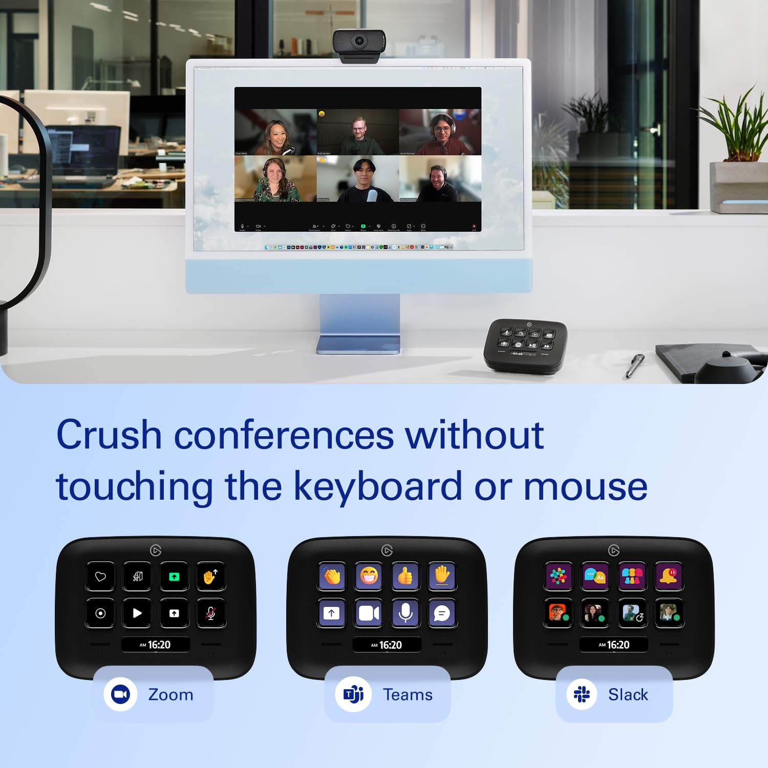 Elgato Stream Deck Neo (Black) – 8 Customisable Keys, 2 Touch Points, Speed 8