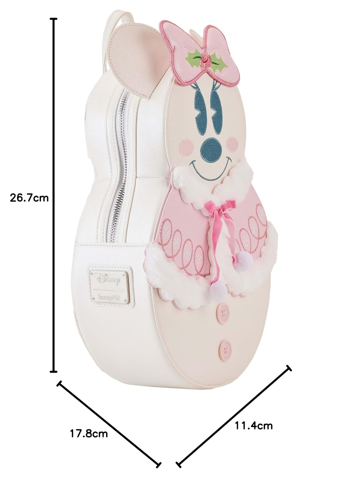Loungefly Minnie Mouse Pastel Snowman Mini Backpack - Faux Leather