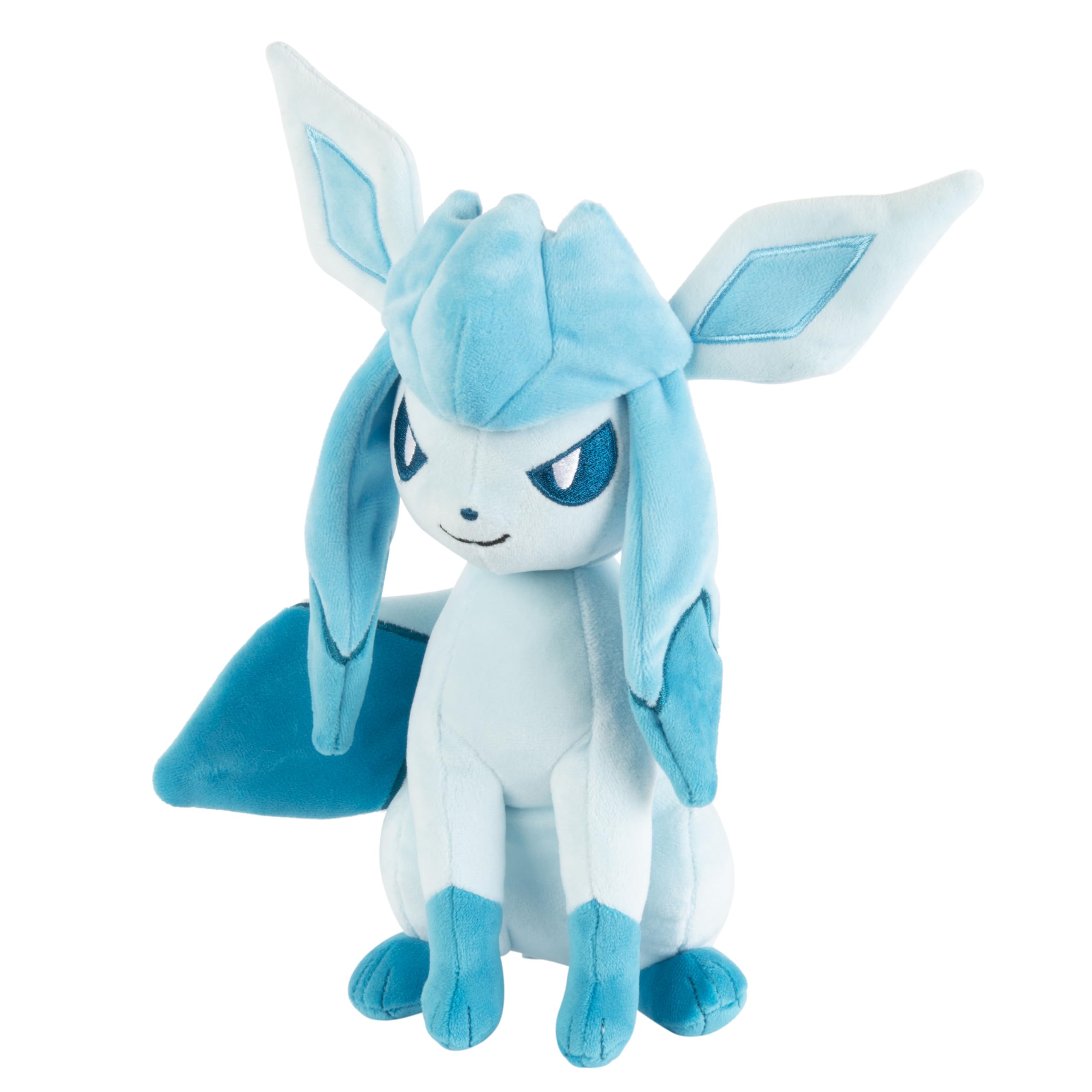 Jazwares Pokémon Glaceon Soft Doll - 8-Inch | Ages 2+ | Polyester 2
