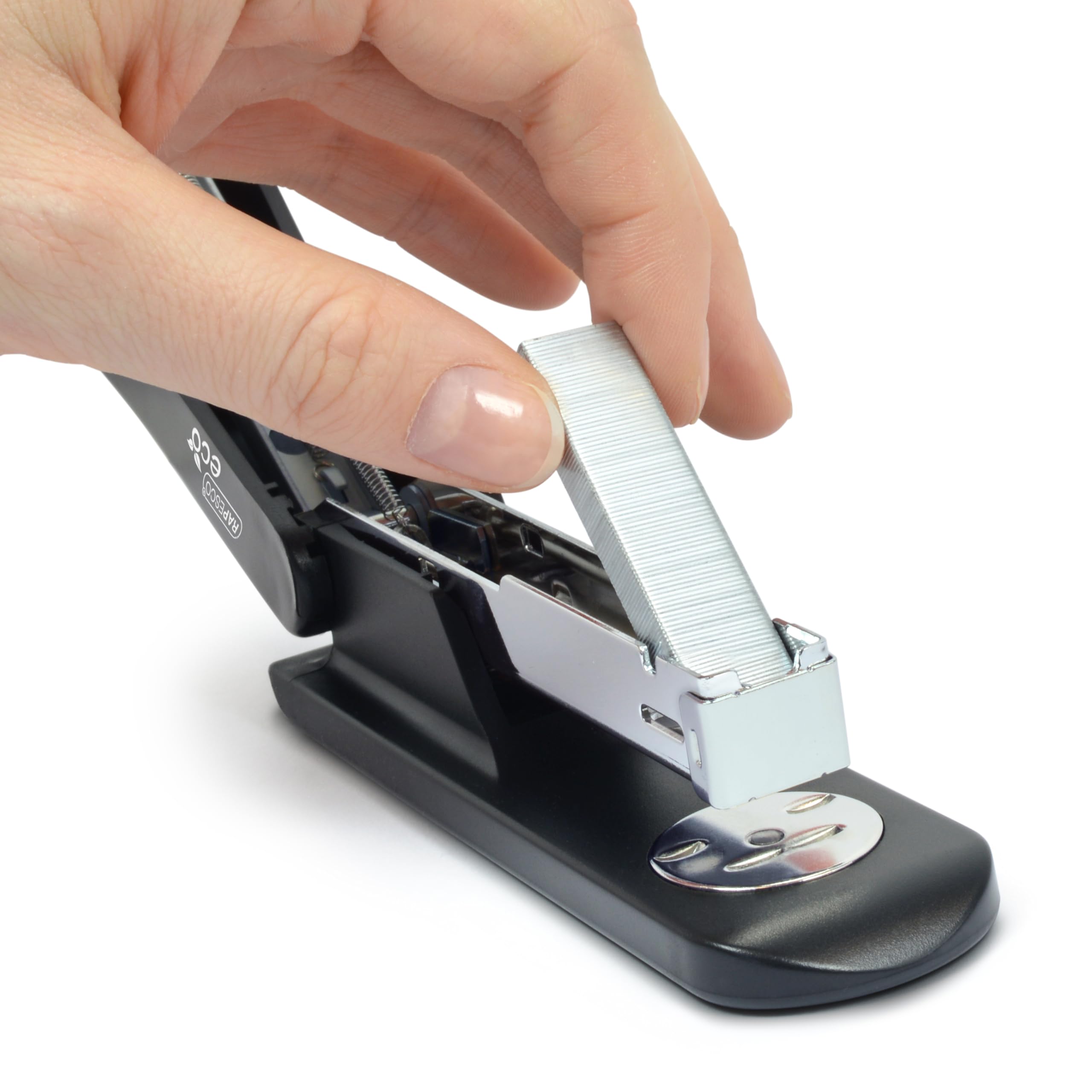 RAPESCO 1841 ECO Half Strip Stapler - 20 Sheet Capacity | 100% Recycled ABS | Black 5