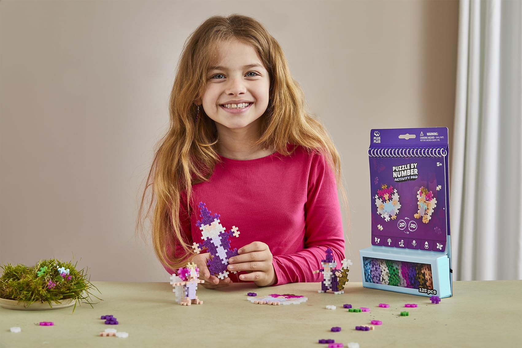 PLUS PLUS Enchanted Forest Mosaic Kit - 125 Pieces | Ages 5-12 | Dishwasher Safe 5