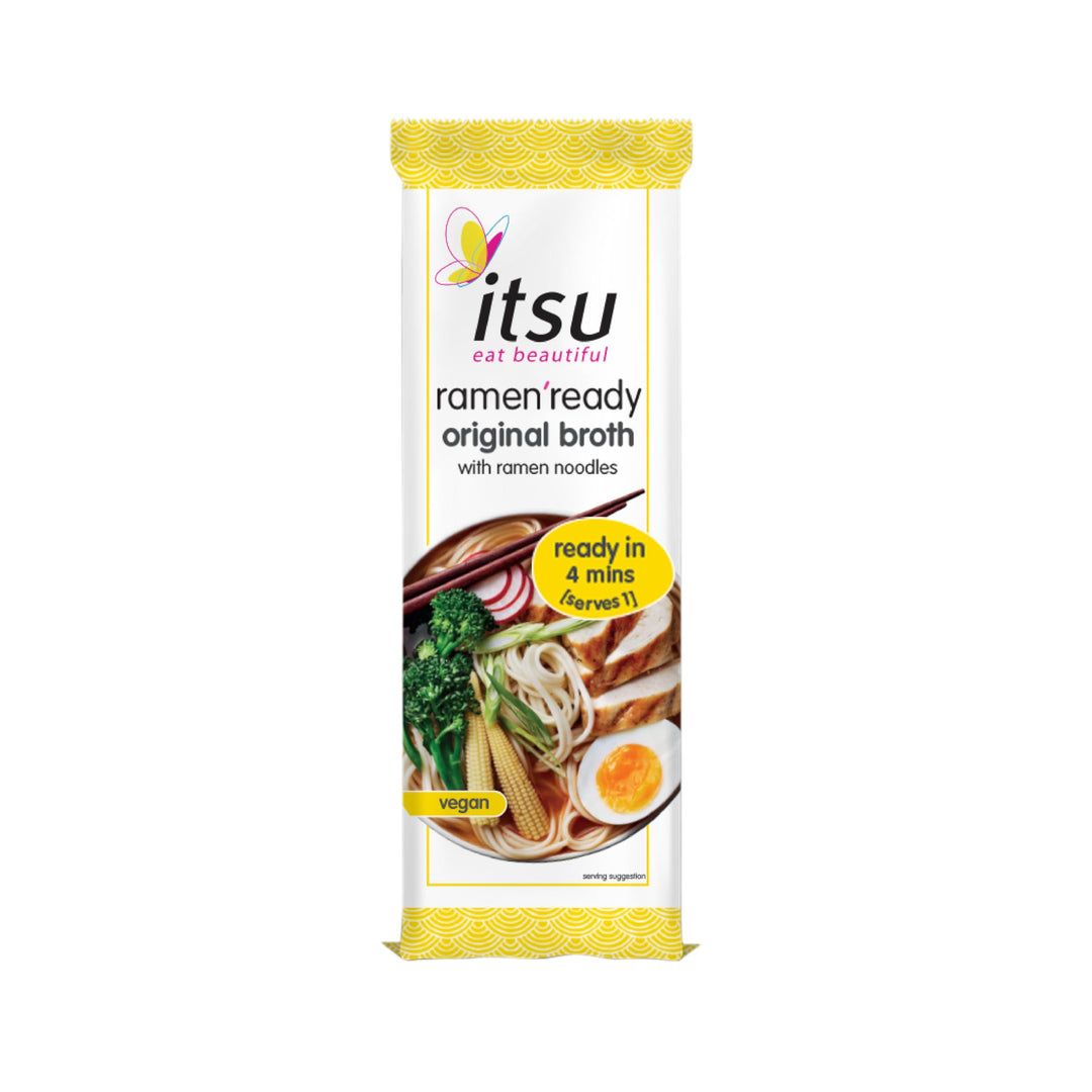 Itsu - Ramen Ready Noodles 86g | Spicy Broth | Authentic Japanese Flavour | Pack of 6