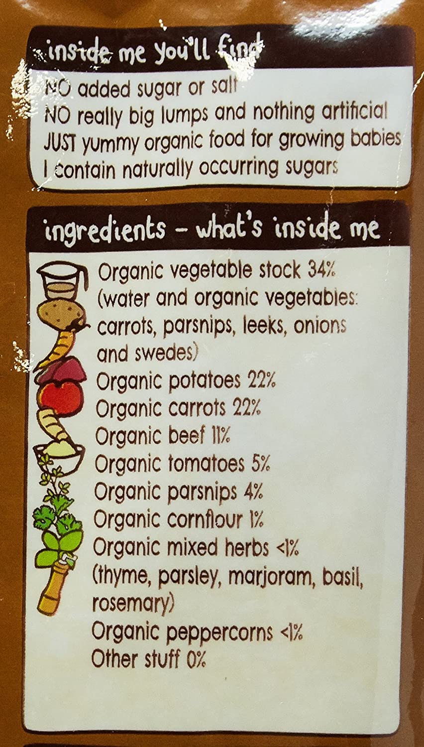 Ella's Kitchen Organic Wonderfully Wearing Beef Stew with Spuds 190g