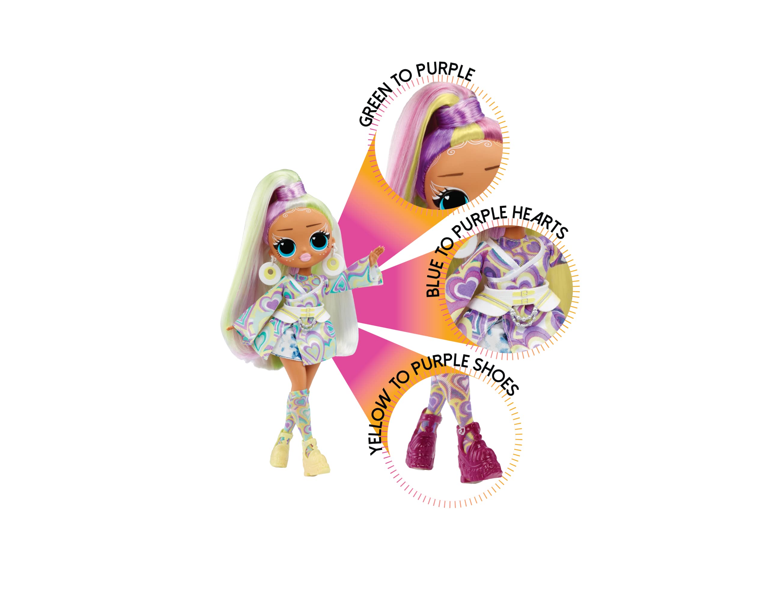 L.O.L. Surprise! OMG Sunshine Makeover Fashion Doll - Sunrise | Colour Change Features | Includes Accessories 4