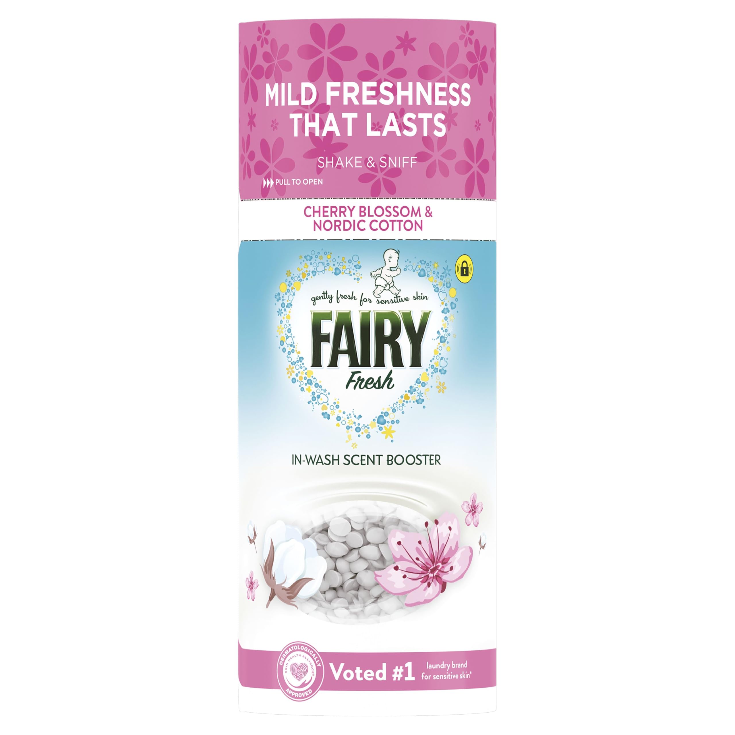 Fairy In-Wash Scent Booster - Cherry Blossom & Nordic Cotton, Mild Freshness | 6 x 155g 2