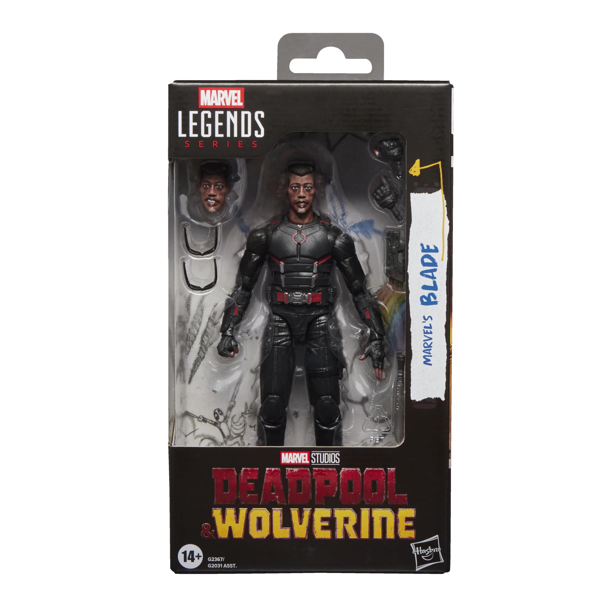 Marvel Legends Series Marvel's Blade Action Figure | 6-Inch Scale | 20+ Points of Articulation 1