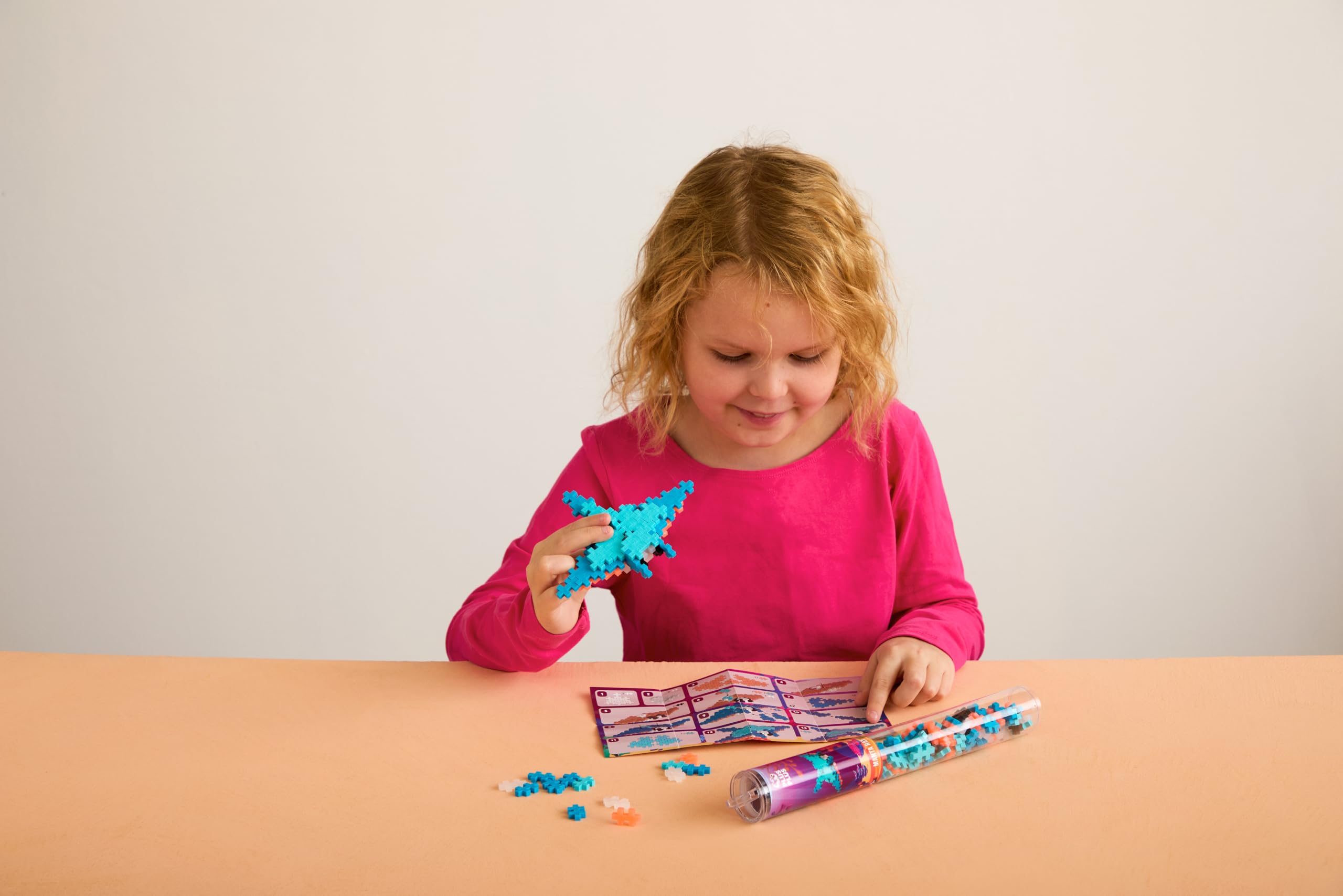 PLUS PLUS Building Blocks Toy - 100-Piece Manta Ray Set for Creative Building 7