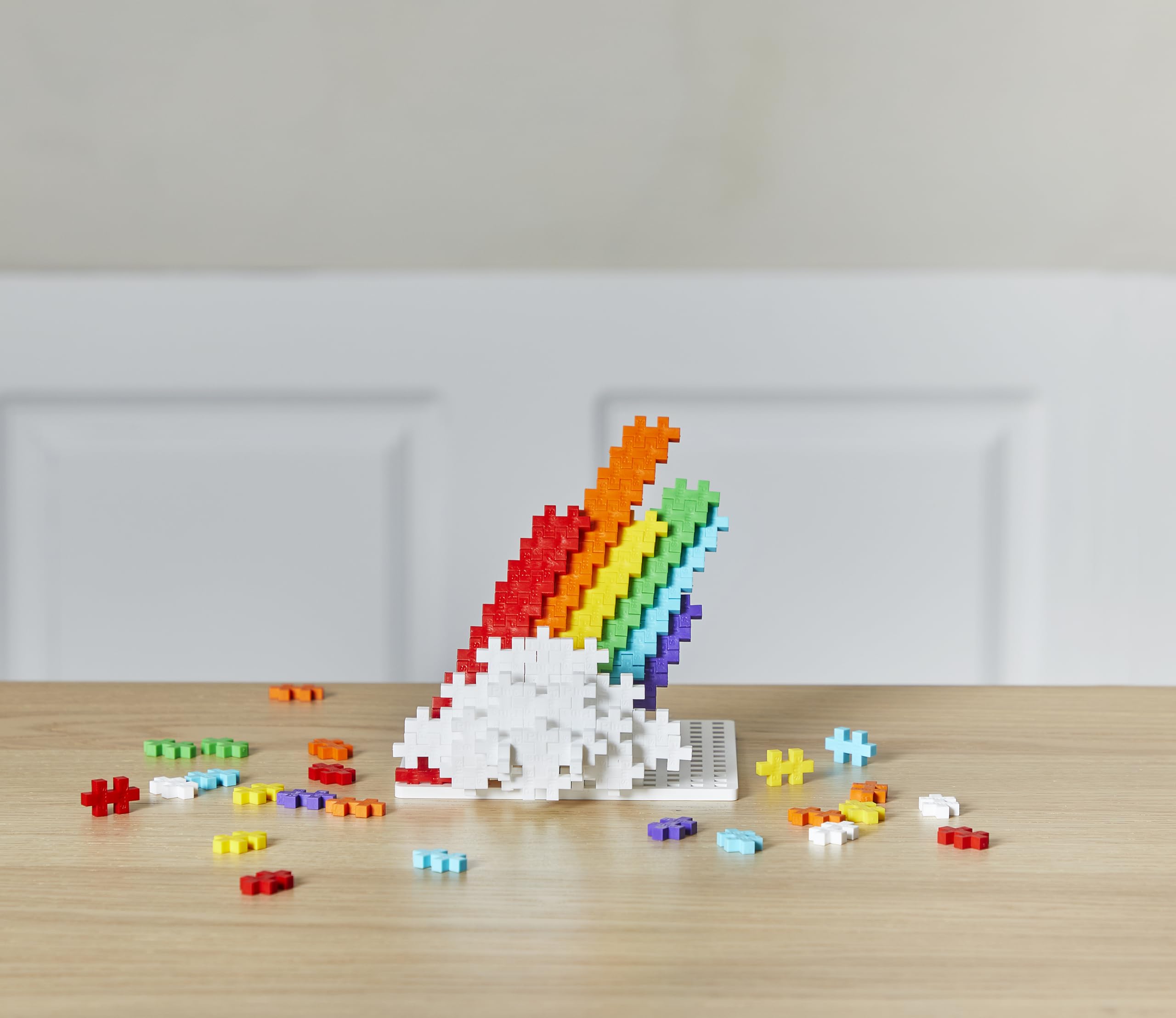 PLUS PLUS Rainbow 300 Piece Building Set - Creative STEM Toy for Kids Age 5+ 2