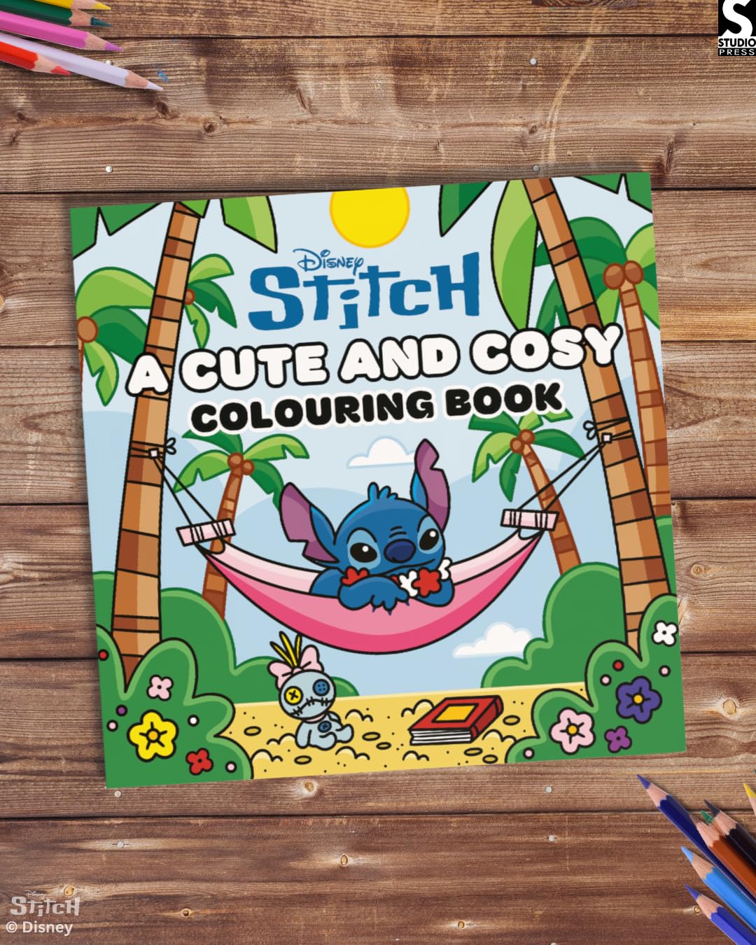 Studio Press Disney Stitch: A Cute and Cosy Colouring Book | Paperback | English 5