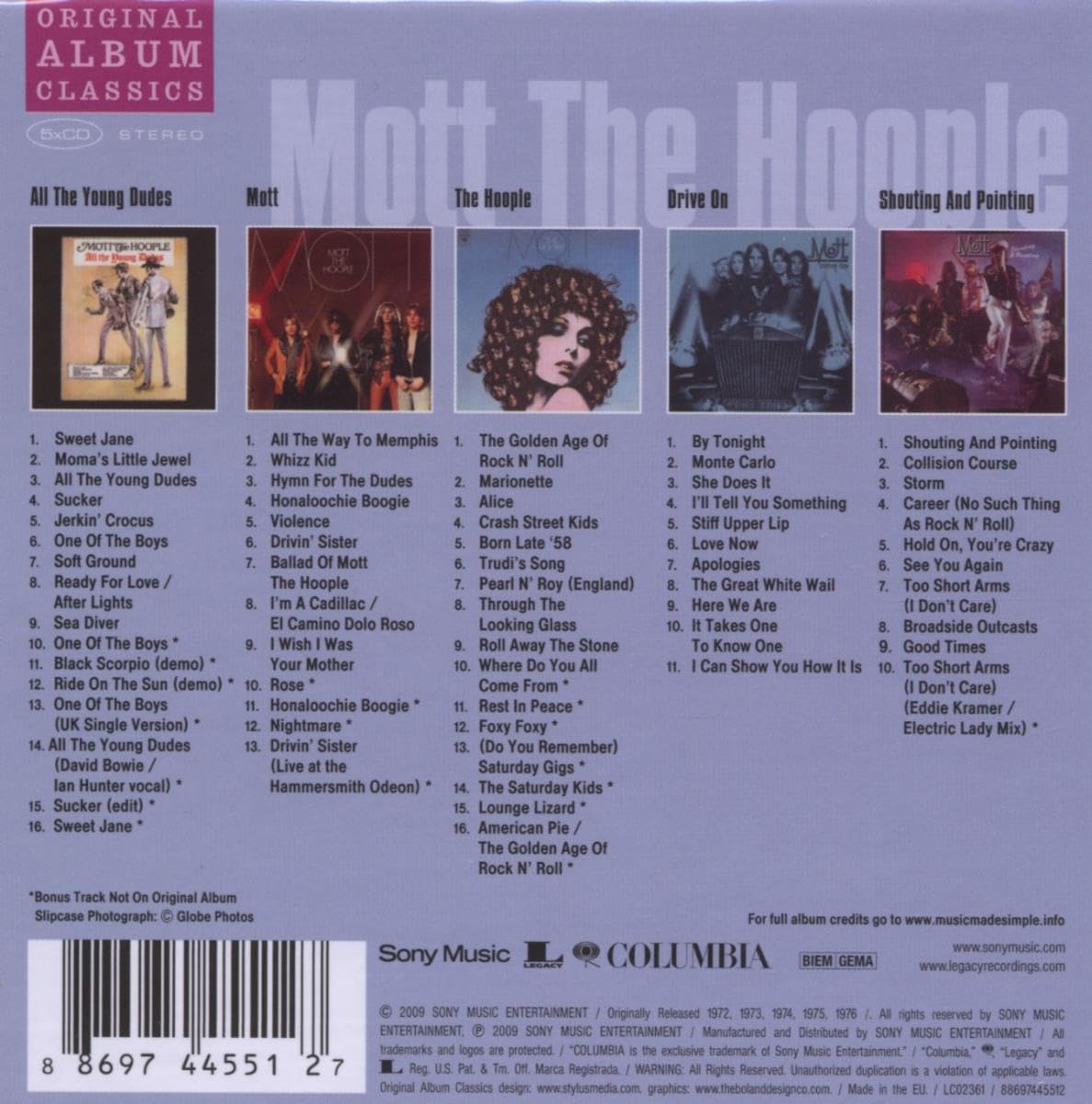 Mott The Hoople - Original Album Classics [CD]