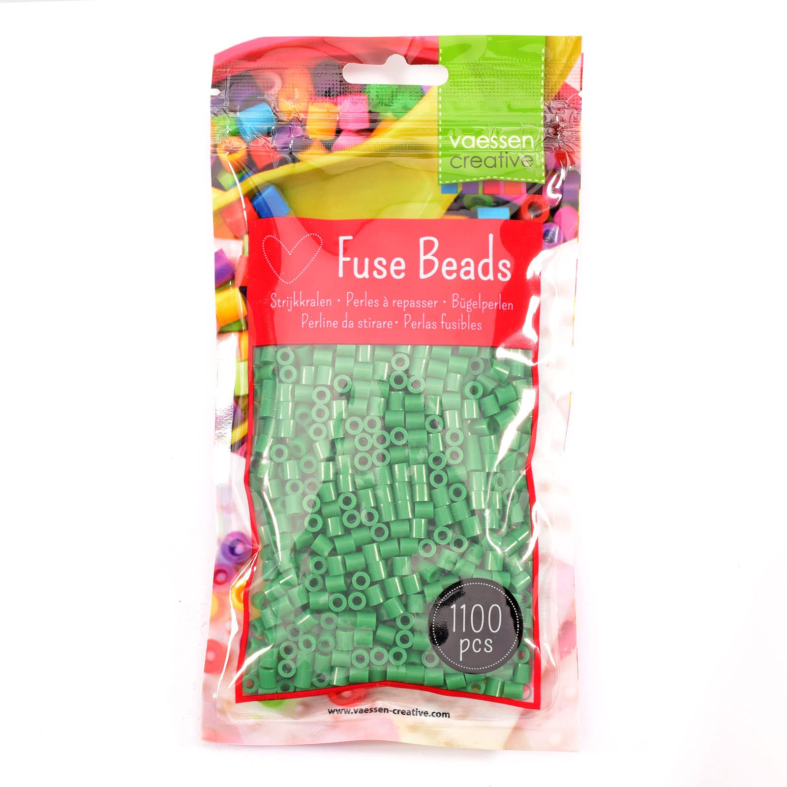 Vaessen Creative Fuse Beads - 1100-Piece Set for Kids DIY Crafts & Art Projects 3