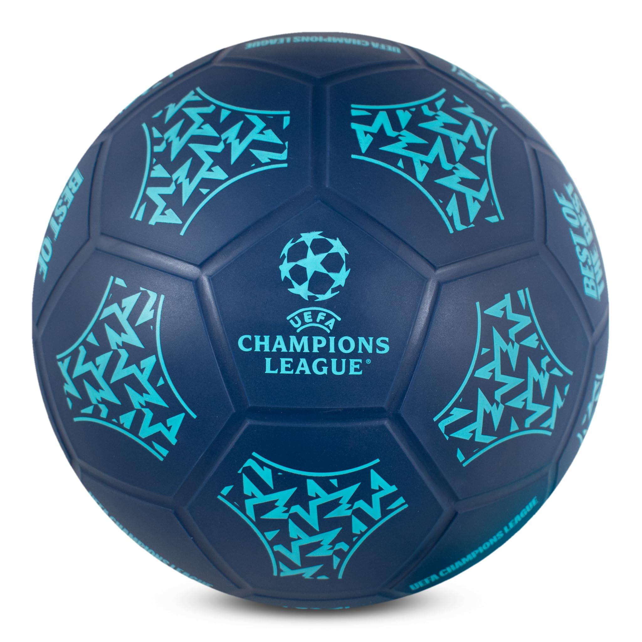 Hy-Pro UEFA Champions League Street Football Set - Size 5 Ball, Pump, Bottle & Cones | All Ages 2