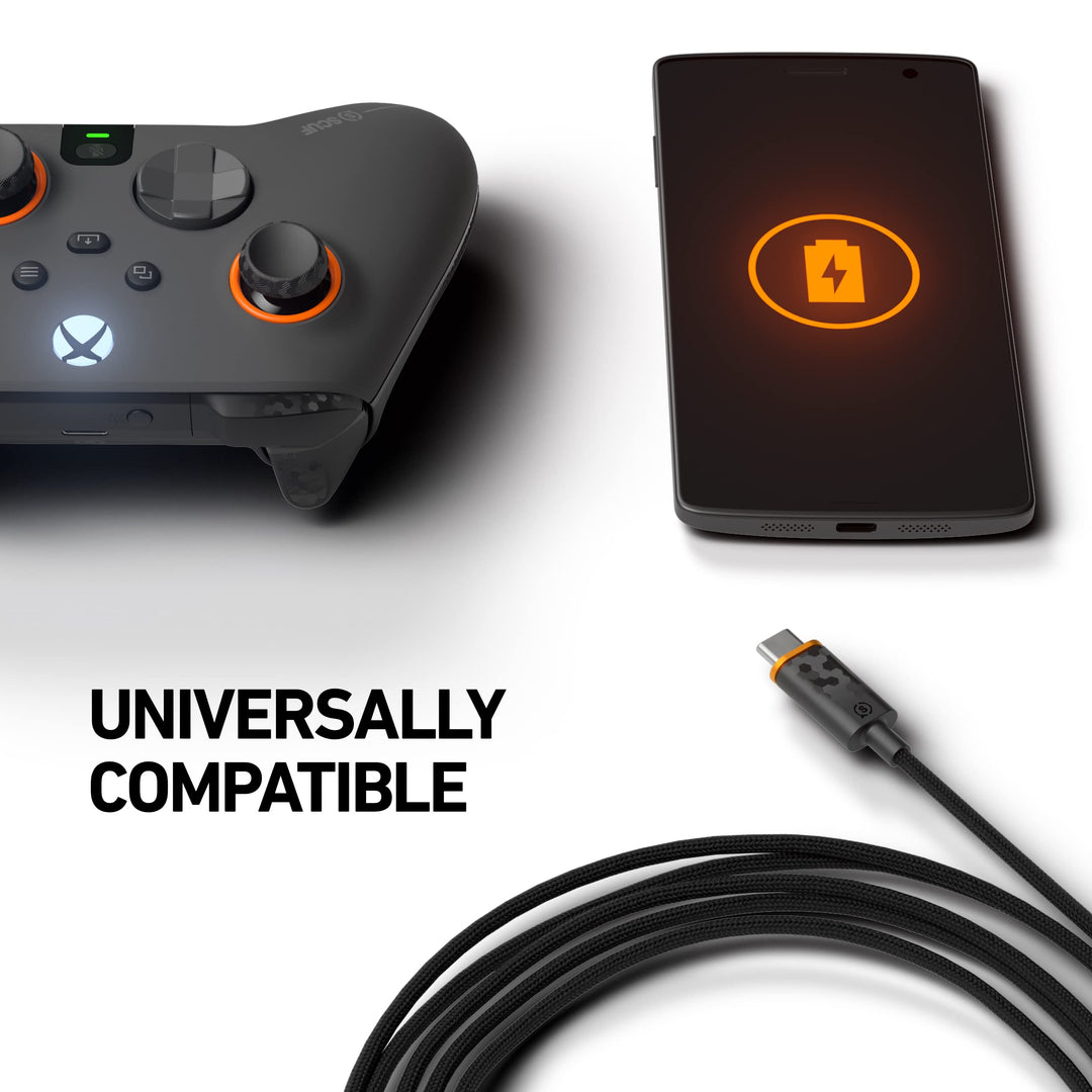 SCUF Braided USB-C Cable – 6ft / 2m for Xbox Controllers, Fast Charging & Reliable Connection