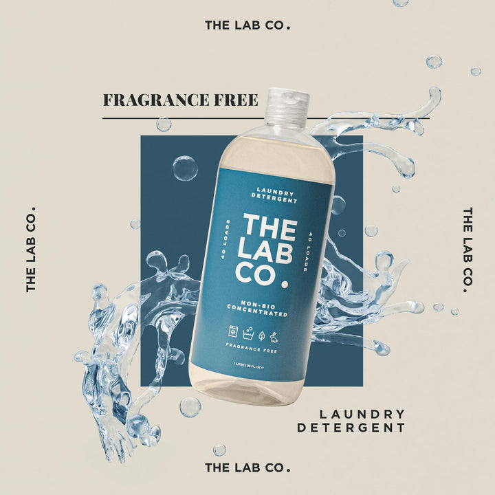 The Lab Co. - Non-Bio Concentrated Laundry Detergent, Fragrance Free, 40 Loads