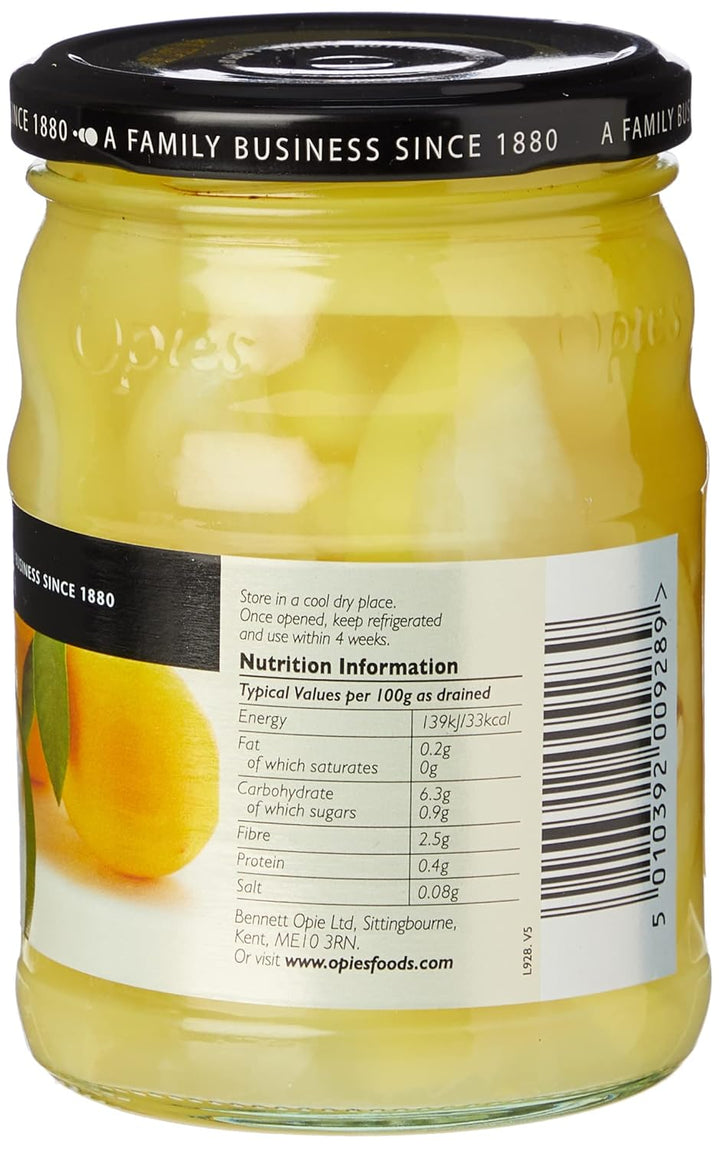 Opies Sliced Lemons - Preserved Lemon Slices in Juice, 350g Jar