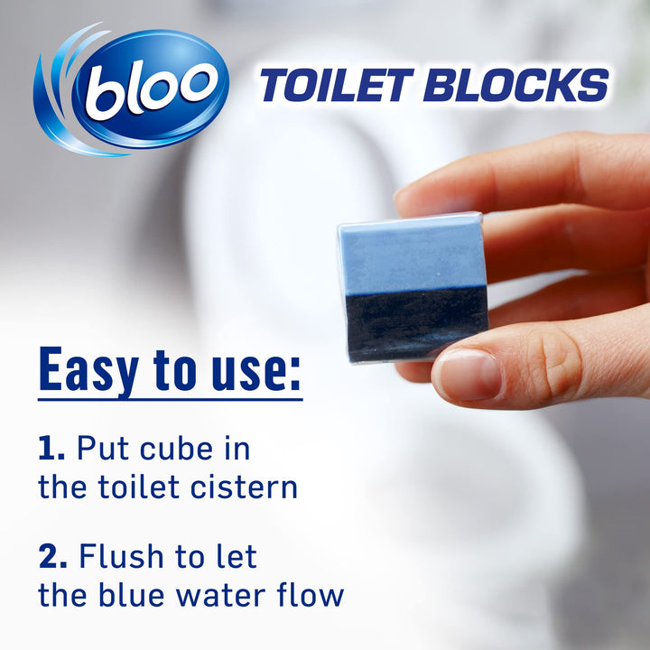 Bloo - Original Blue Toilet Block In-Cistern Cleaner, 16 Pack
