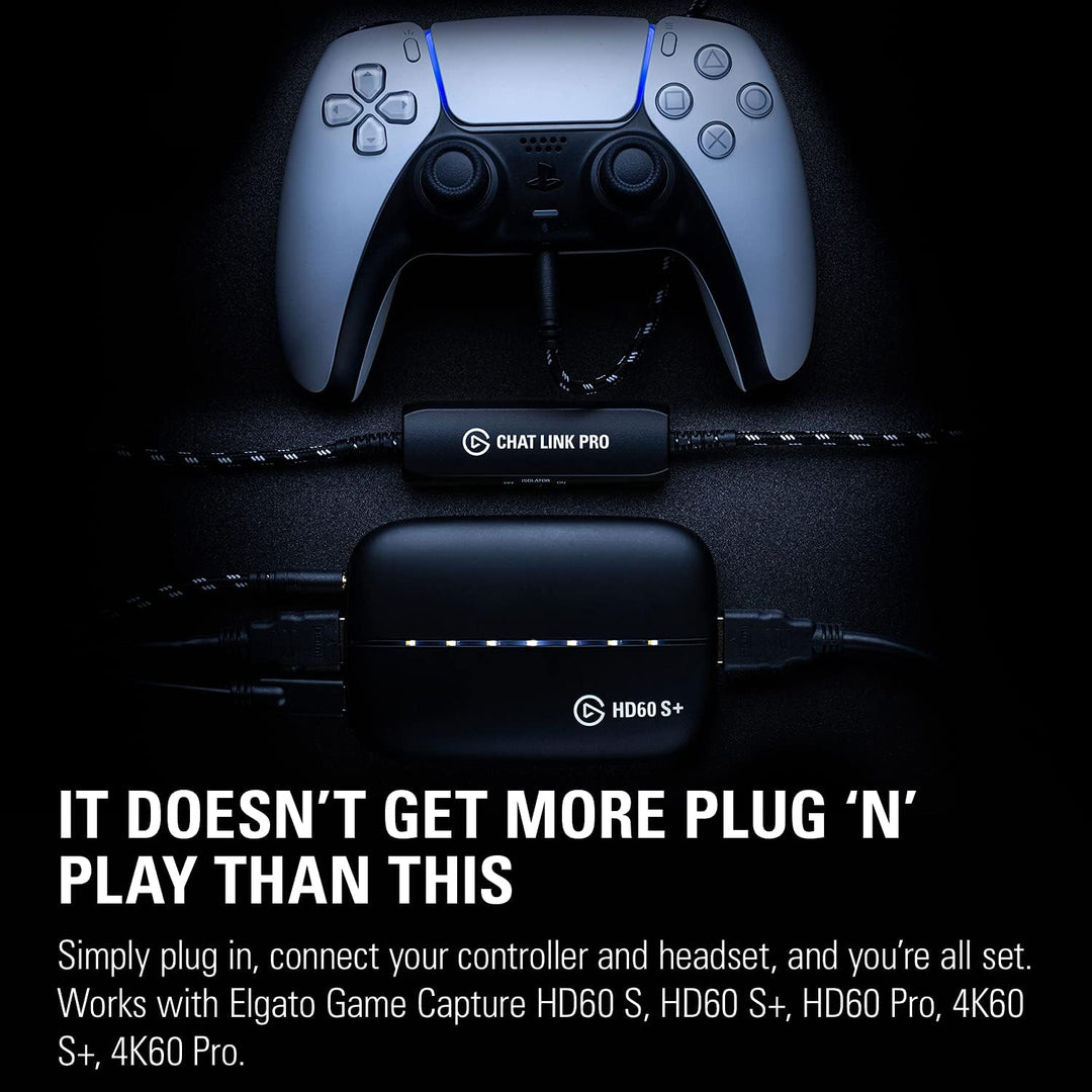 Elgato Chat Link Pro – Audio Adapter for PS5, PS4, Nintendo Switch, Xbox, and PC