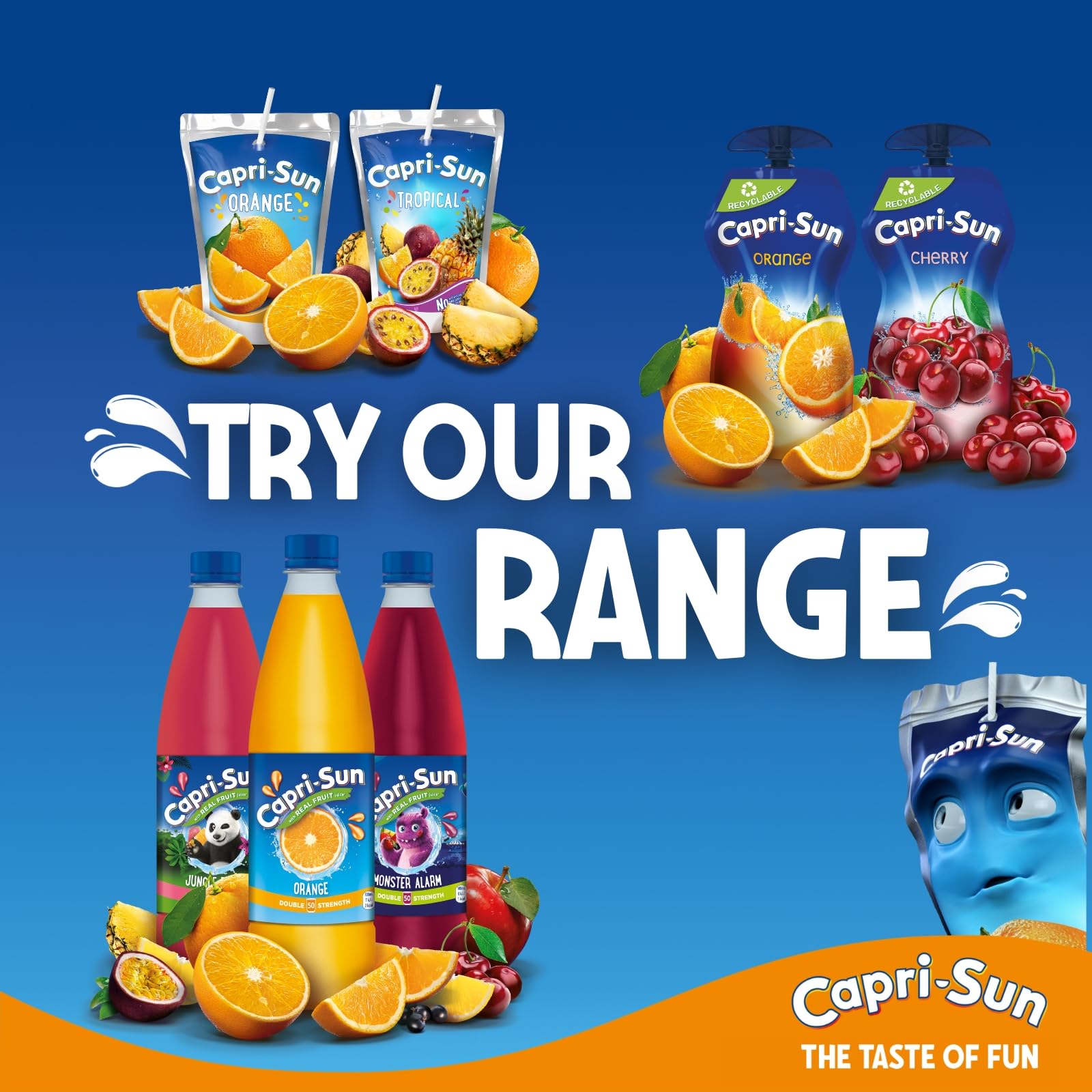 Capri-Sun Zero Blackcurrant & Apple Kids' Juice Drink - No Added Sugar | 8 x 200ml Value Pack 3